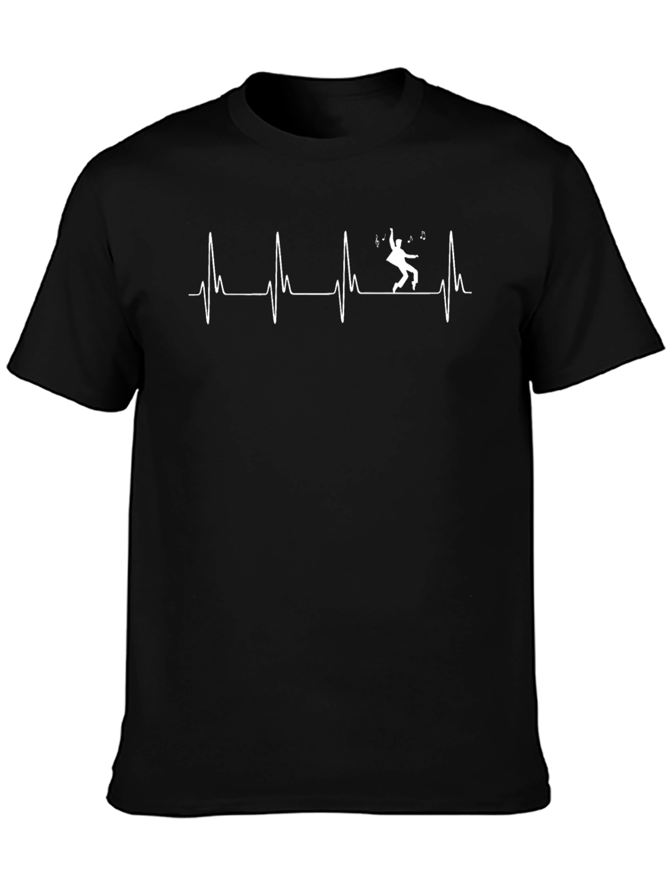 Music Lover Heartbeat Graphic T-Shirt