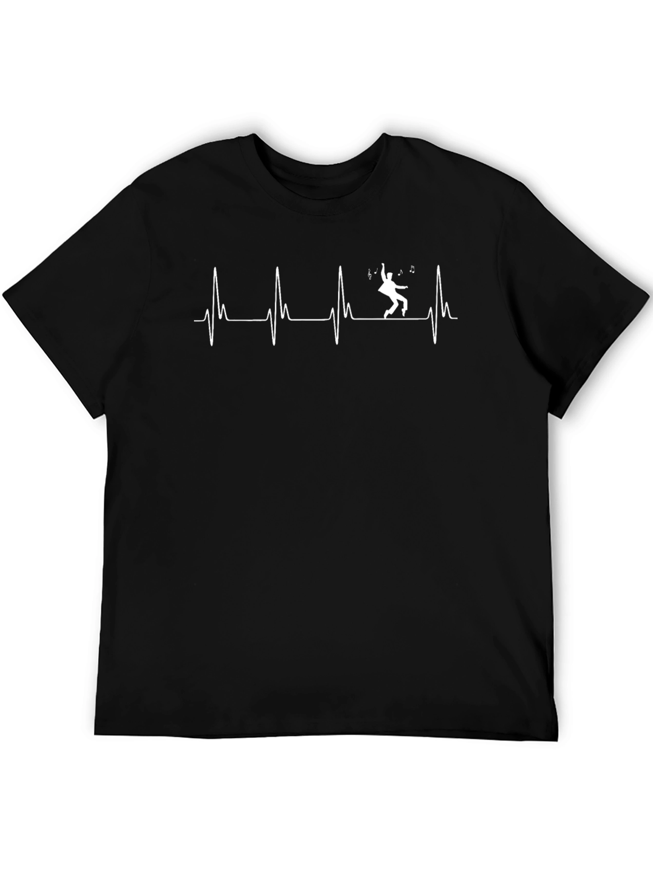 Music Lover Heartbeat Graphic T-Shirt
