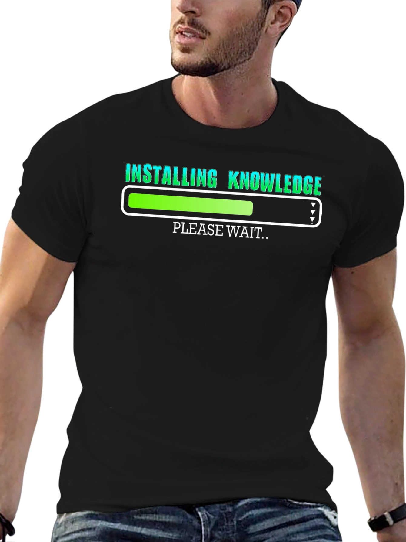 Installing Knowledge Graphic T-Shirt