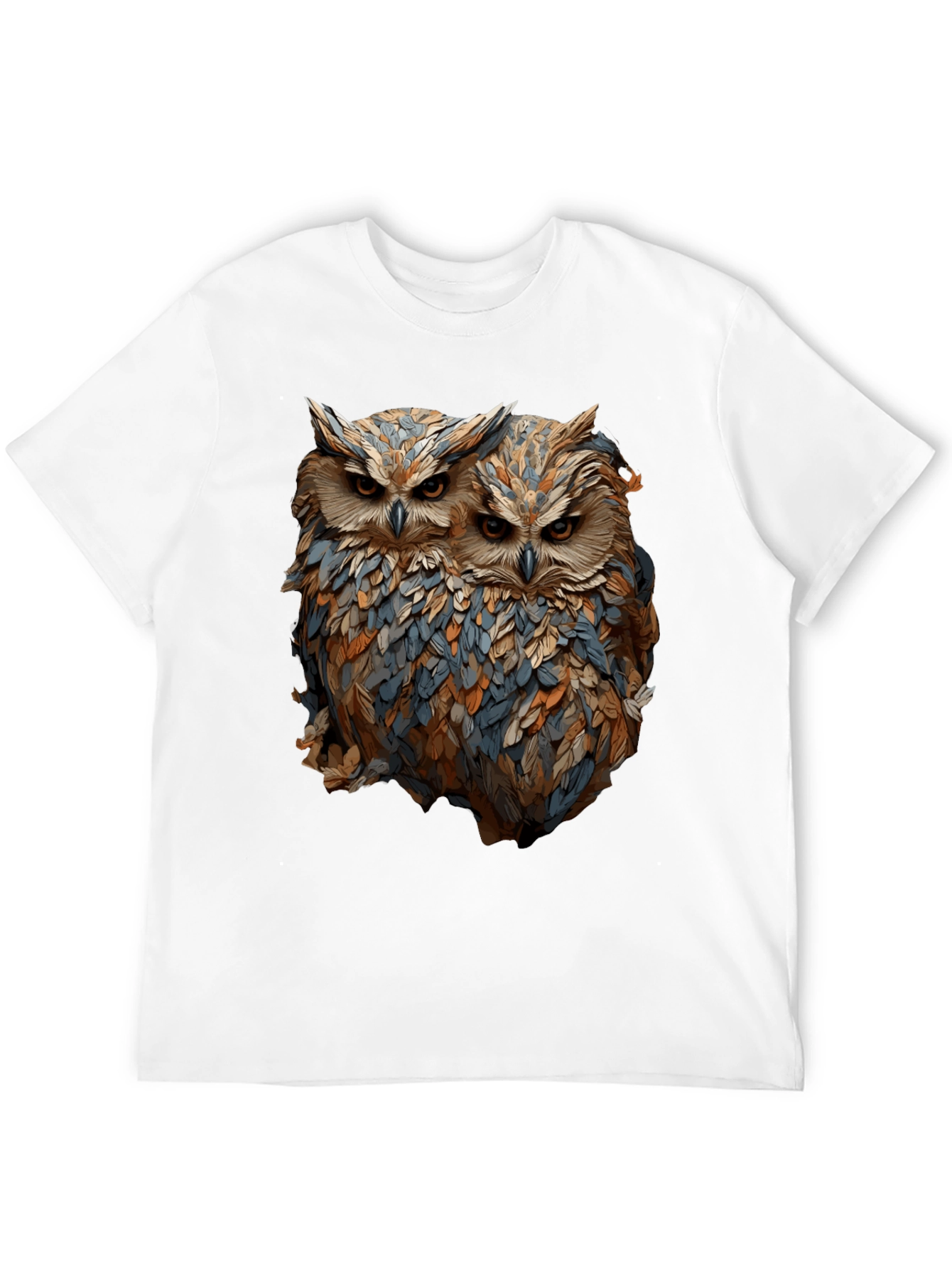Owl Duo Graphic Tee - Unique Bird Lovers T-Shirt