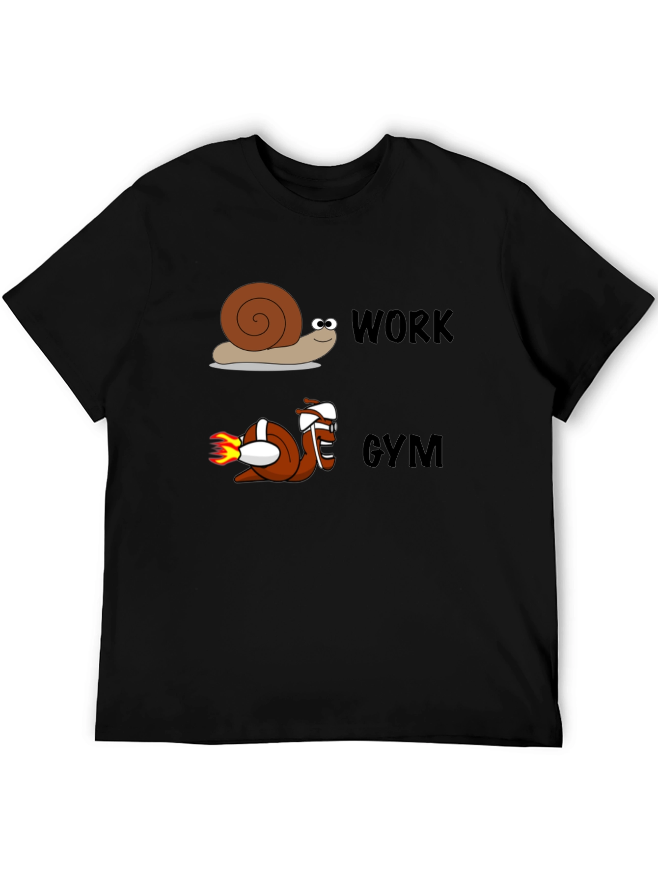 Work Gym Snail Tee Funny Workout Shirt