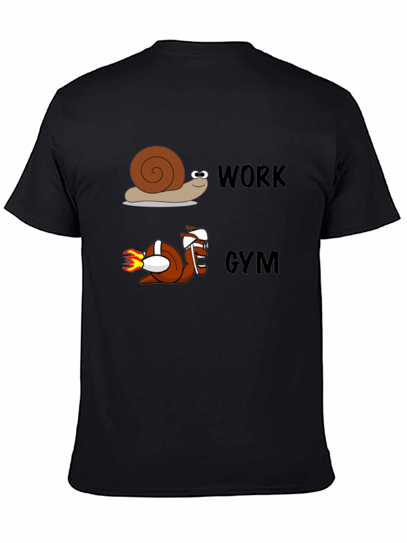 Work Gym Snail Tee Funny Workout Shirt