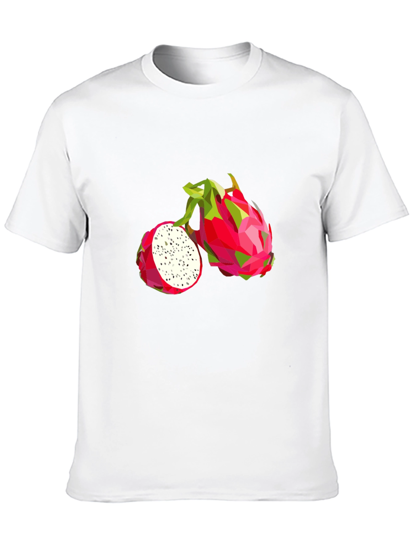 Dragon Fruit Graphic Tee - Modern Geometric Print