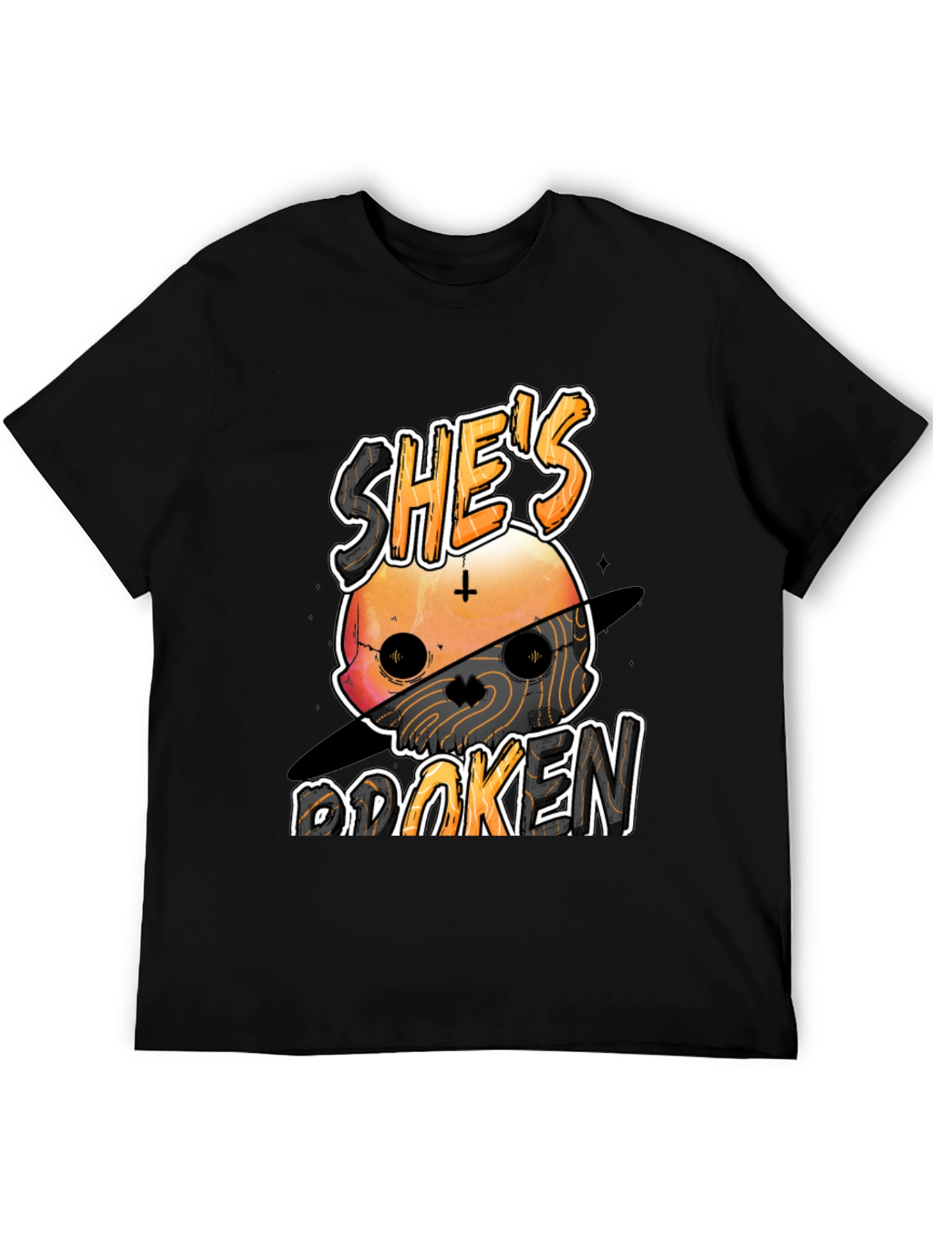 Shes Broken T-Shirt - Graphic Print
