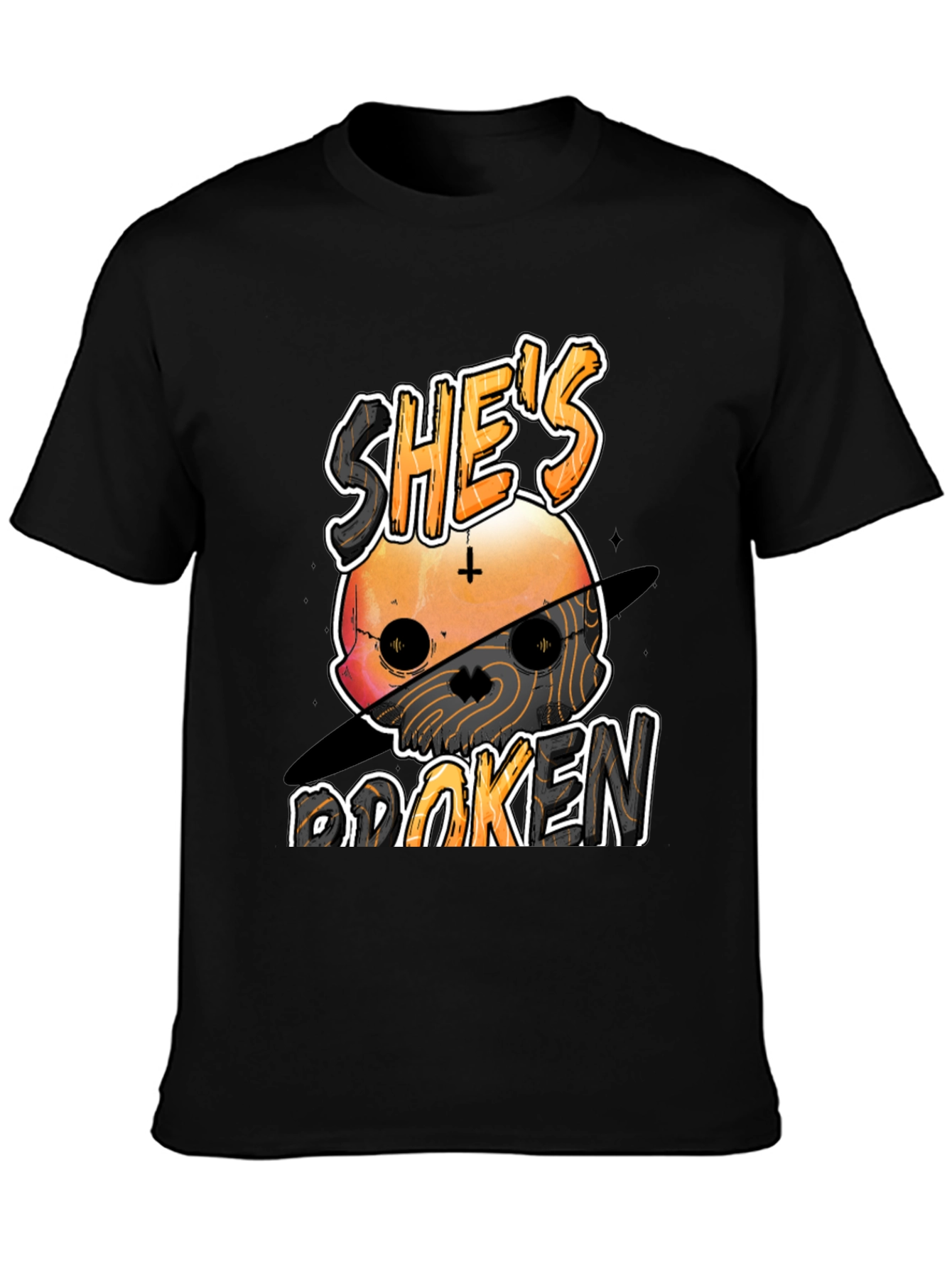 Shes Broken T-Shirt - Graphic Print