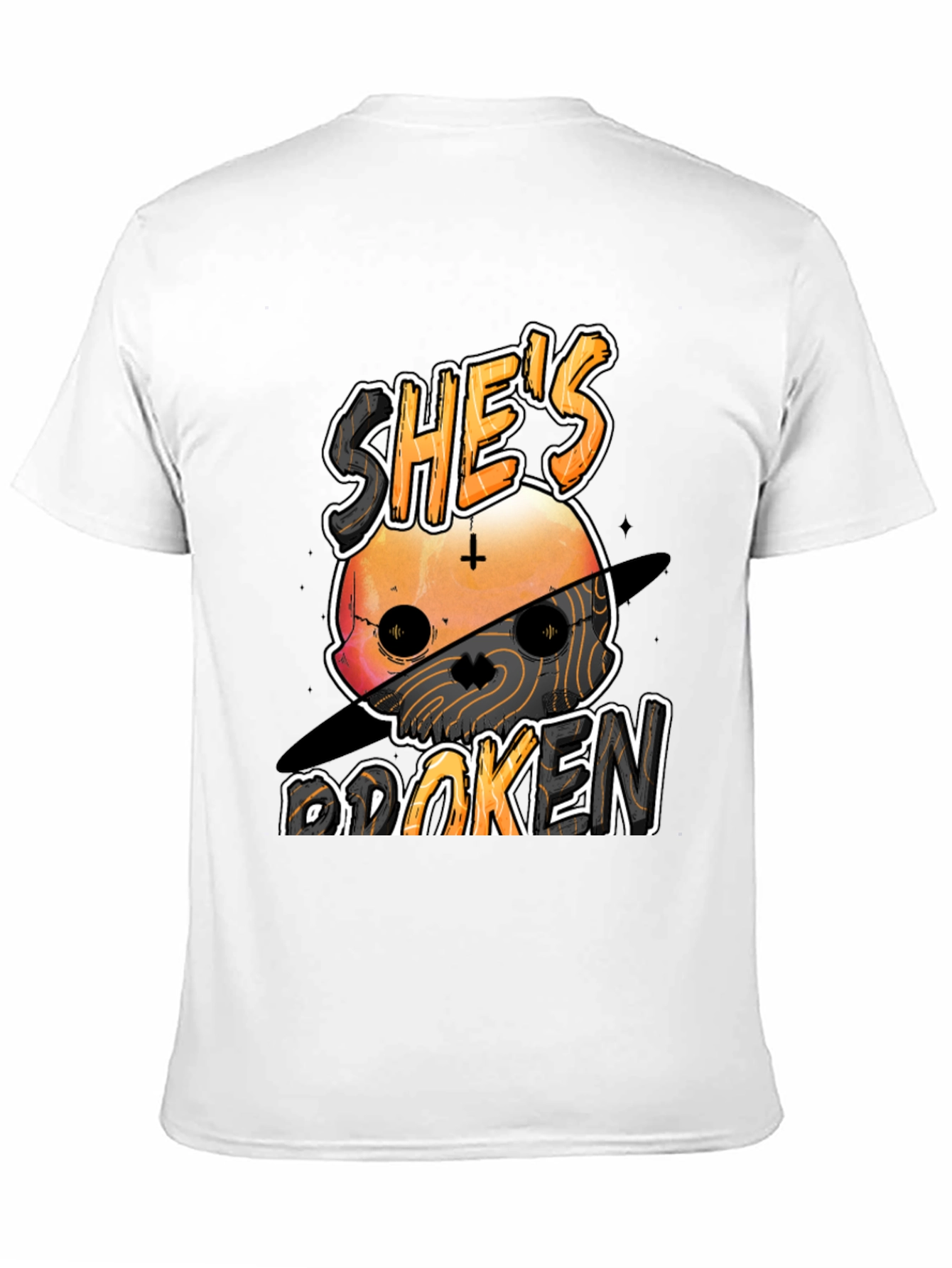 Shes Broken T-Shirt - Graphic Print