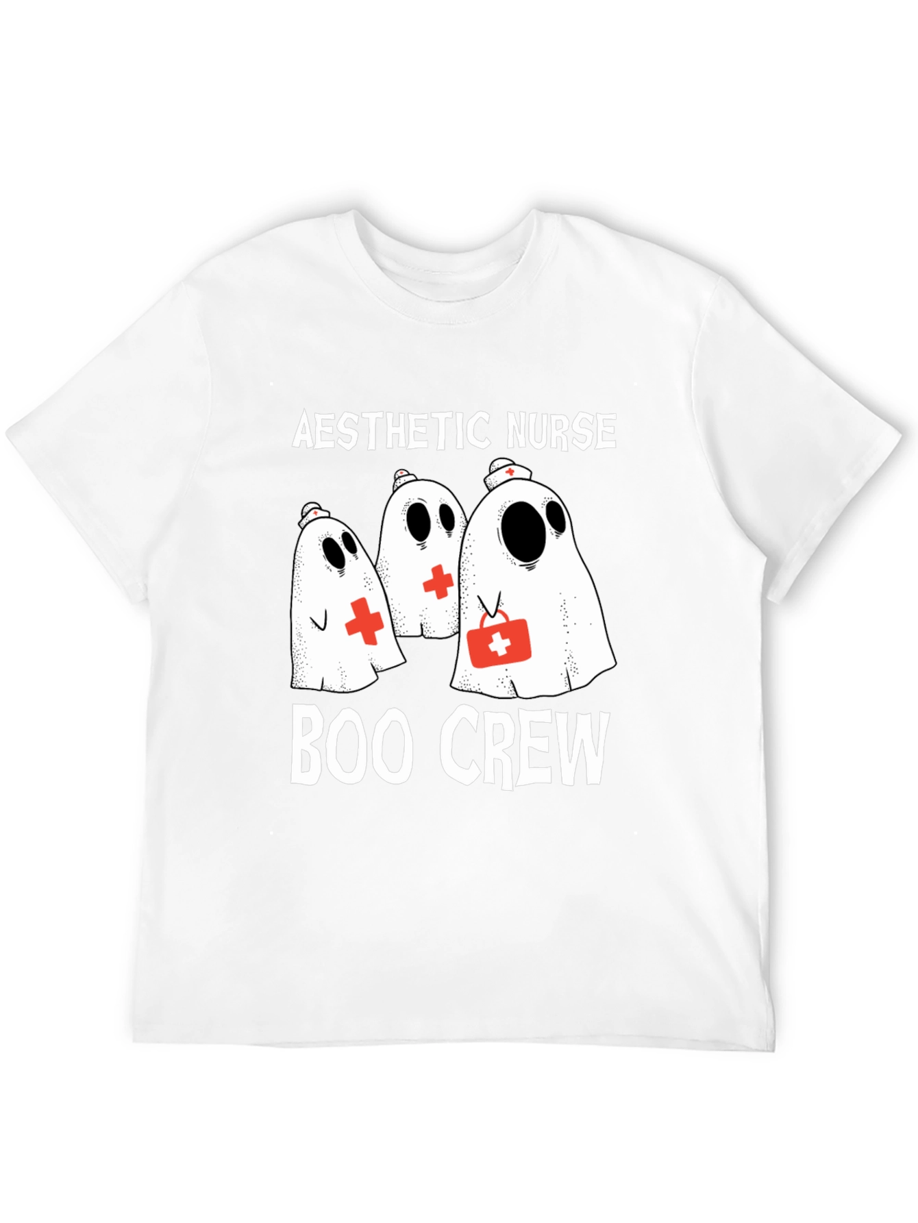Aesthetic Nurse Boo Crew Halloween T-Shirt