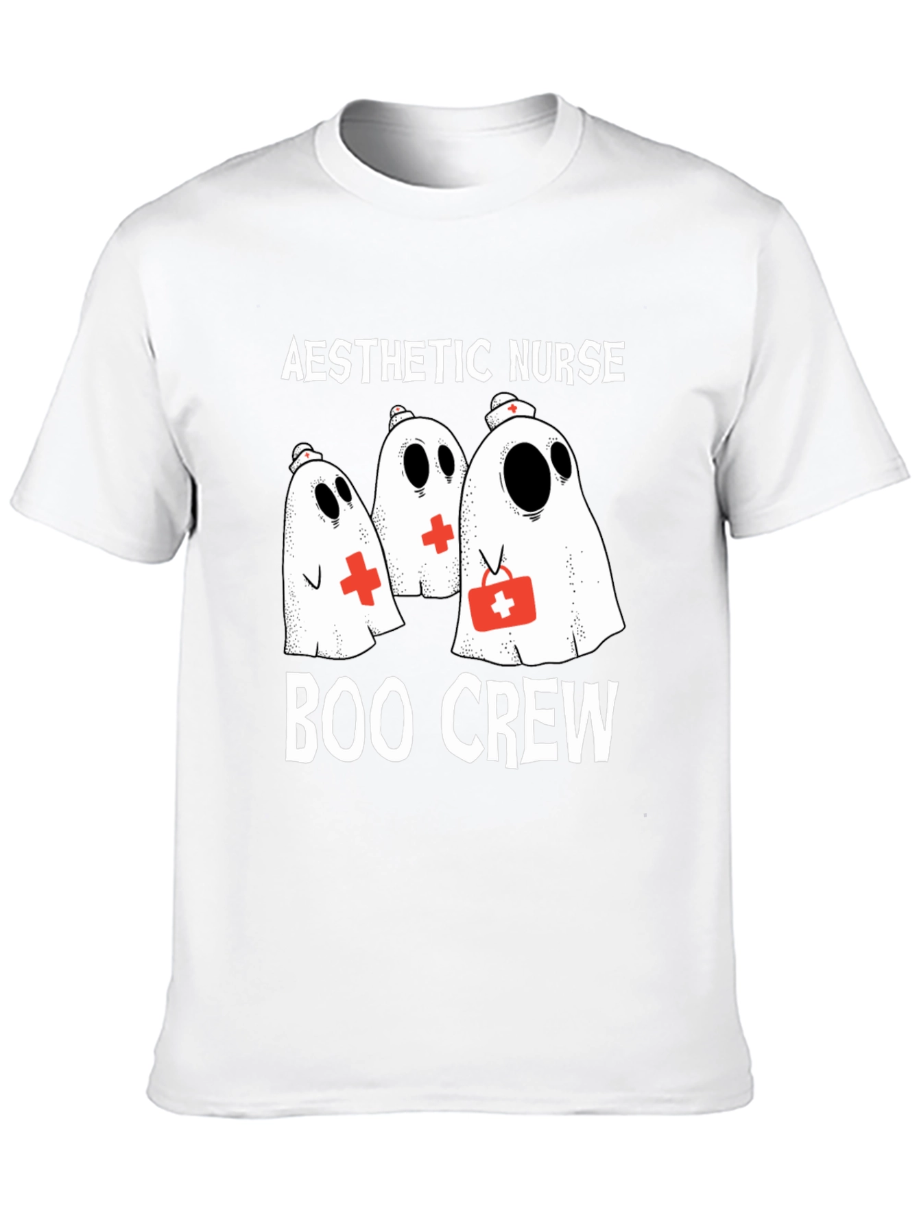 Aesthetic Nurse Boo Crew Halloween T-Shirt