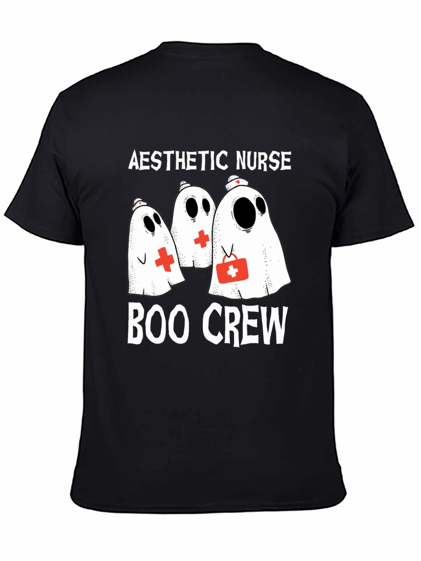 Aesthetic Nurse Boo Crew Halloween T-Shirt