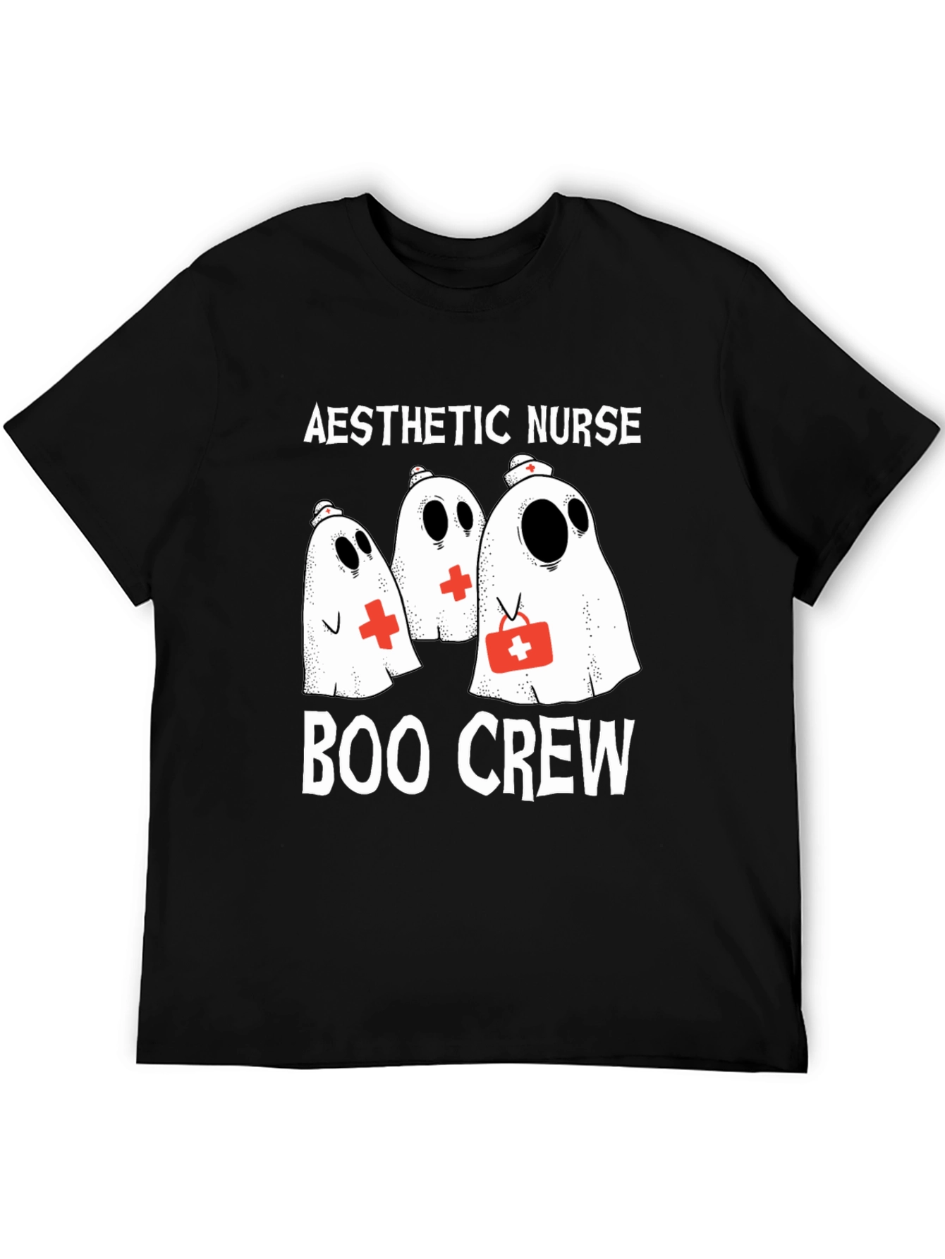 Aesthetic Nurse Boo Crew Halloween T-Shirt