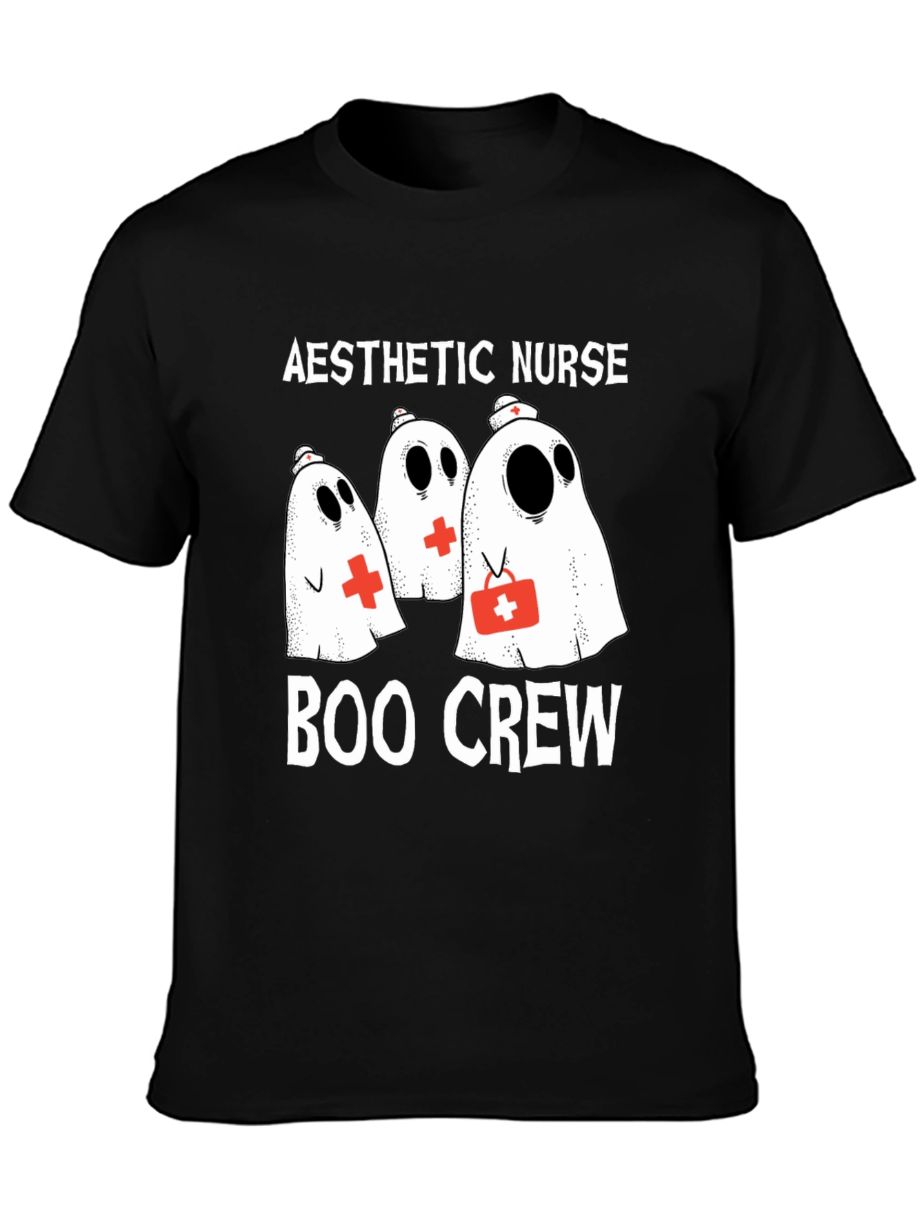 Aesthetic Nurse Boo Crew Halloween T-Shirt