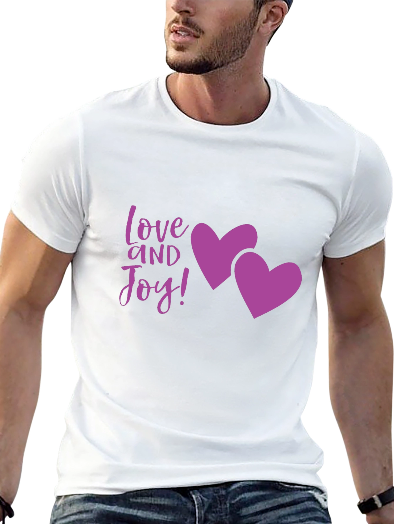 Love and Joy Graphic Tee - Black