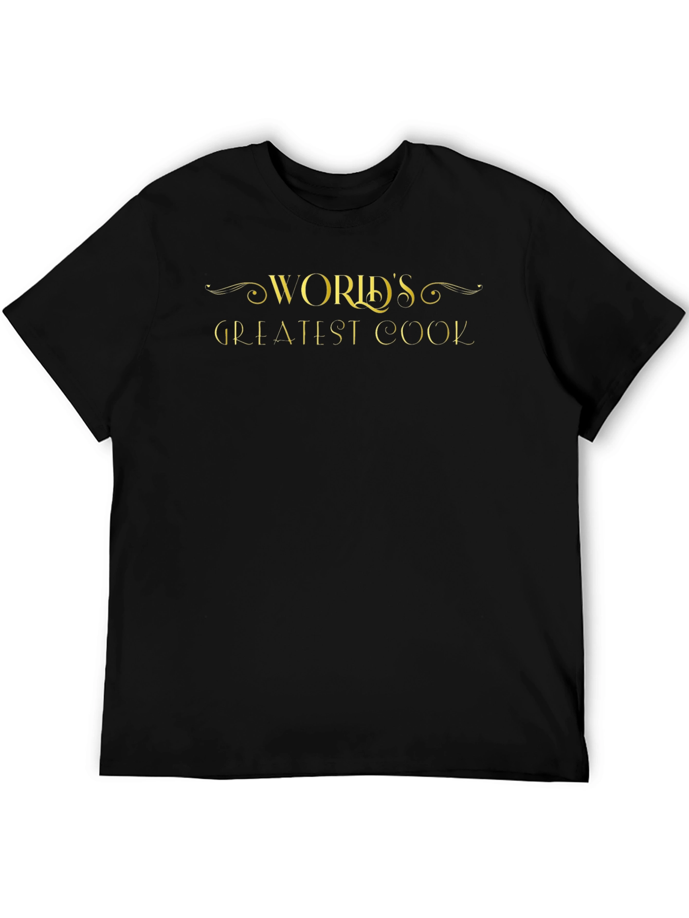 Worlds Greatest Cook Black T-Shirt