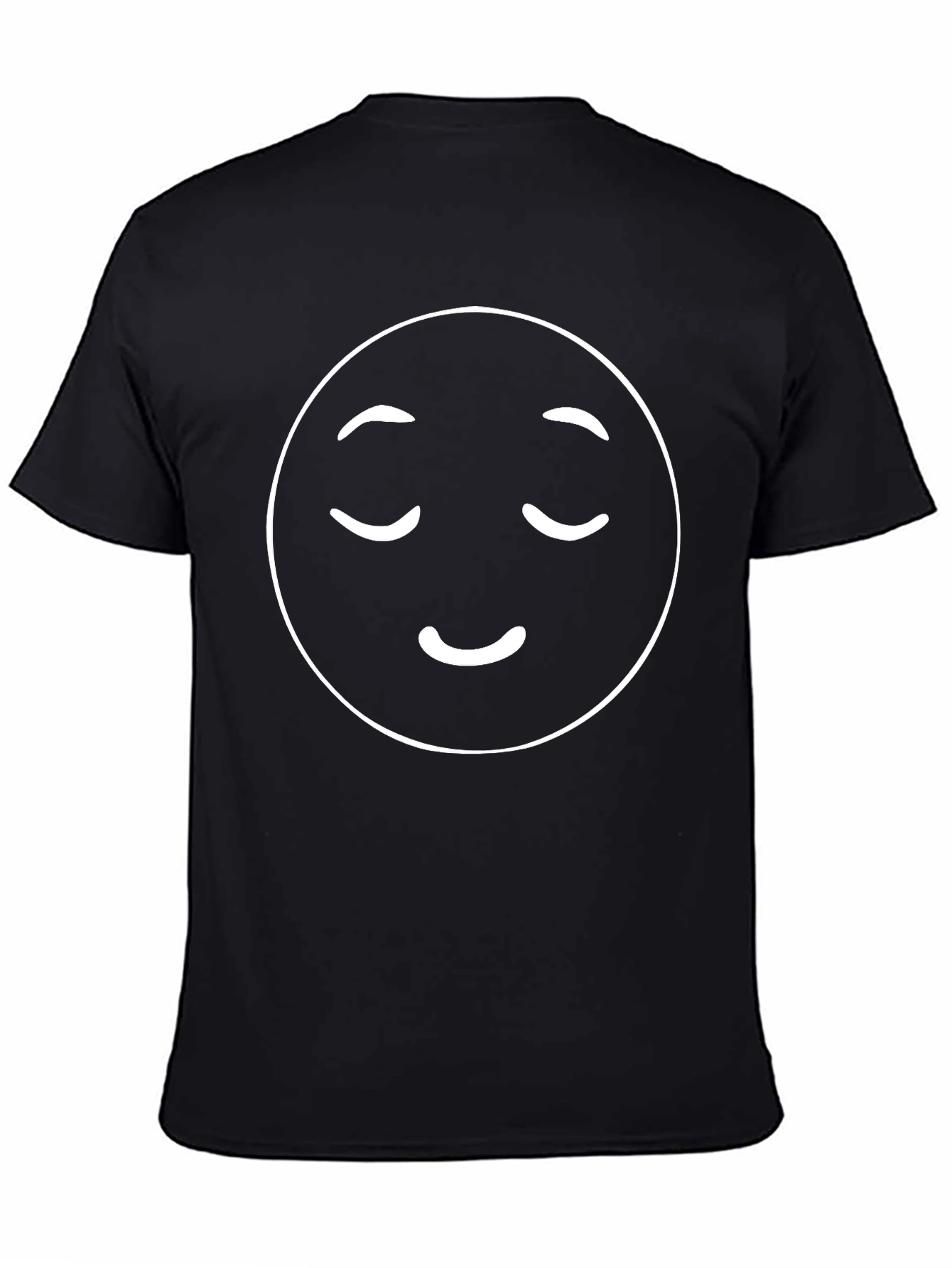 Zen Emoji Black T-Shirt - Relaxed Vibes