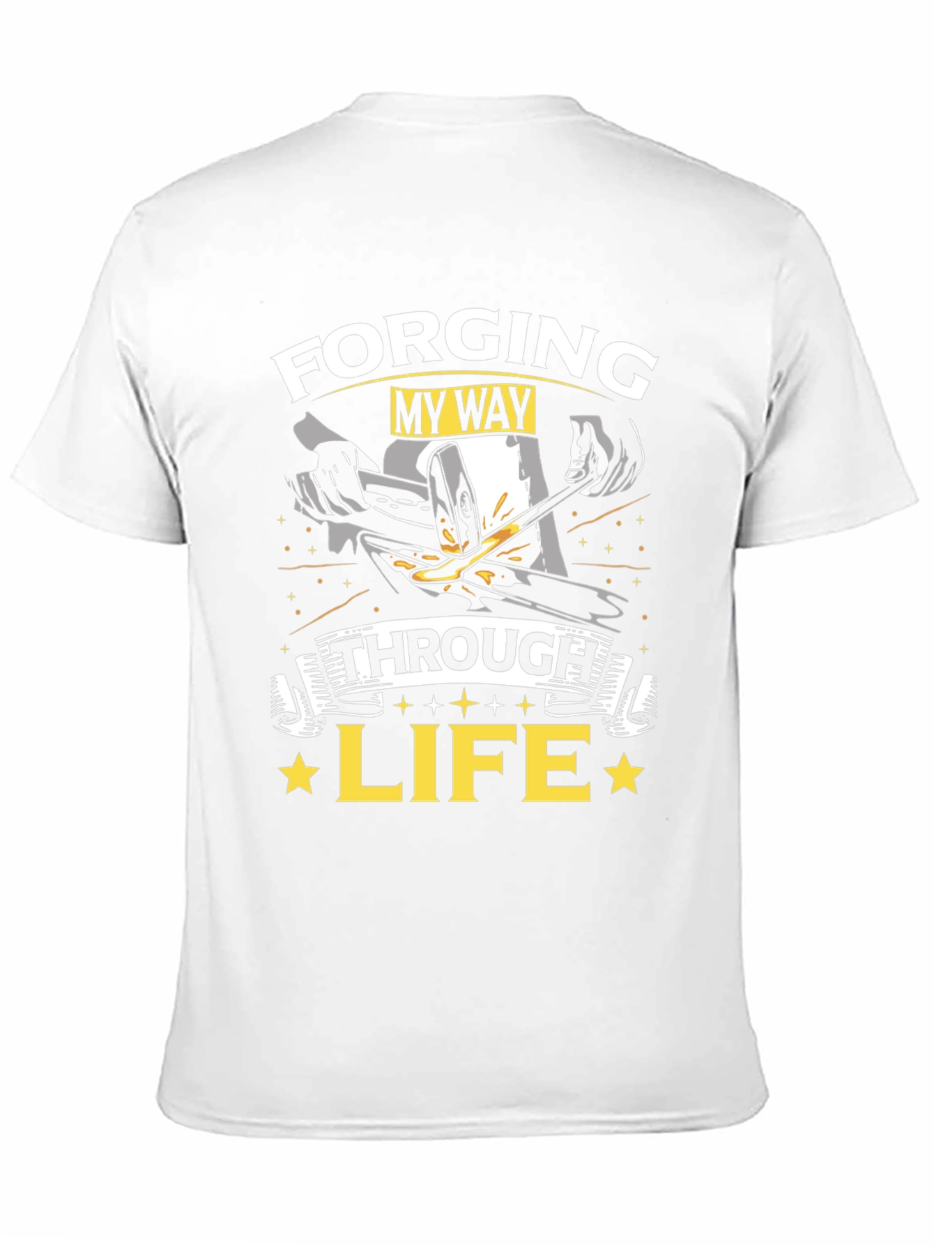 Forging My Way Through Life Black T-Shirt