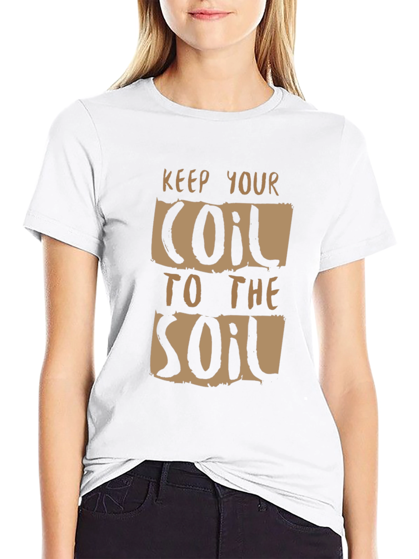 Keep Your Coil To The Soil Black Graphic Tee