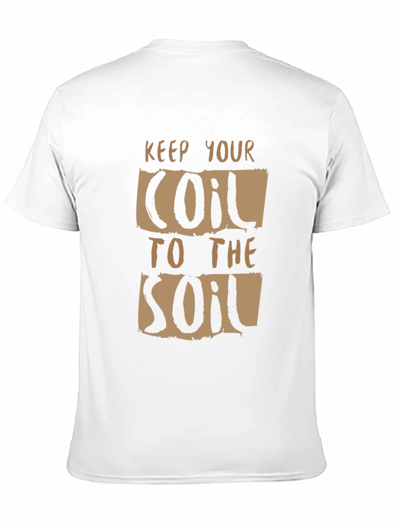 Keep Your Coil To The Soil Black Graphic Tee