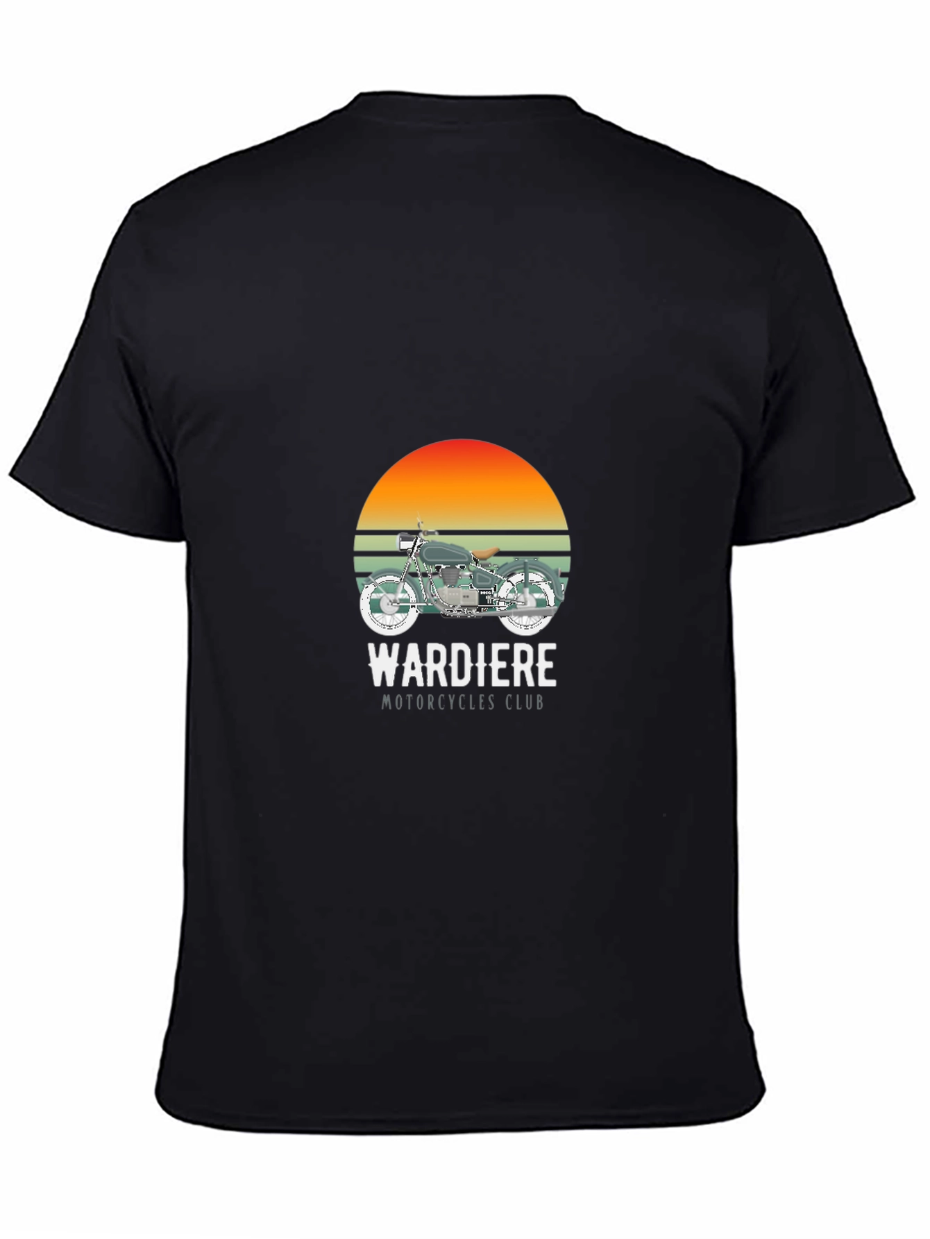 Wardiere Motorcycle Club Graphic Tee - Black