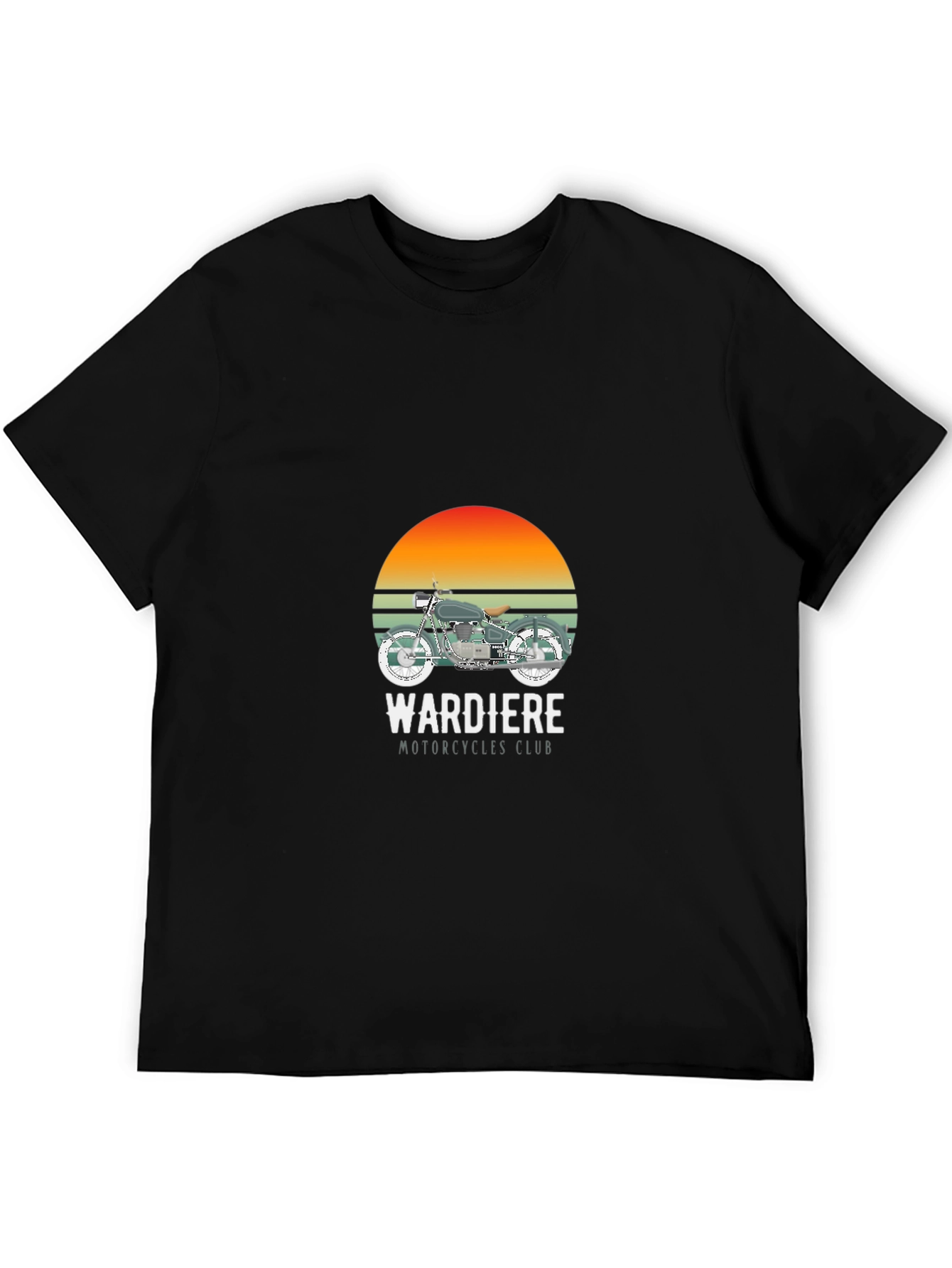 Wardiere Motorcycle Club Graphic Tee - Black