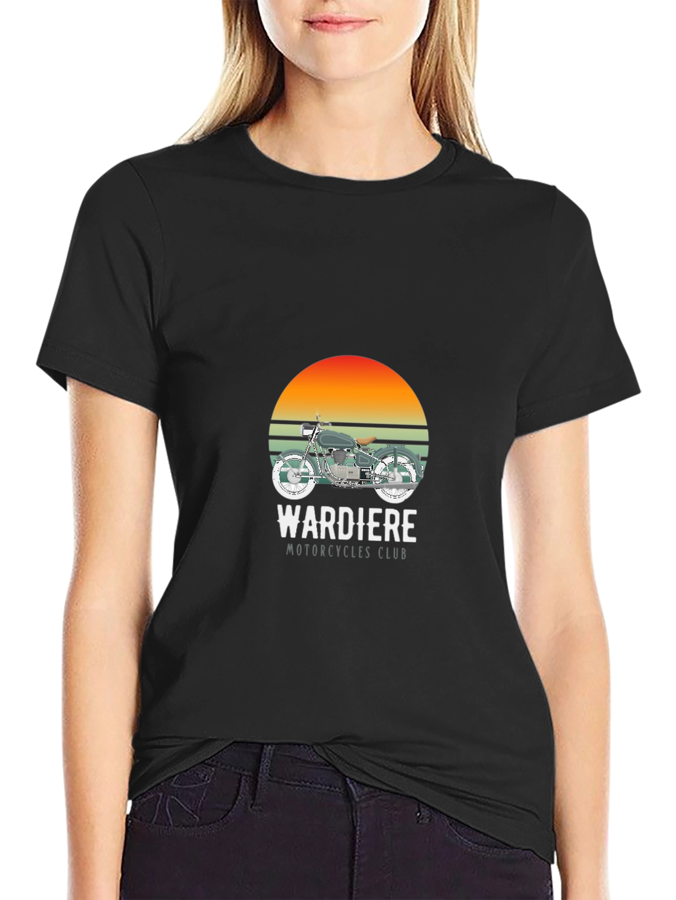 Wardiere Motorcycle Club Graphic Tee - Black