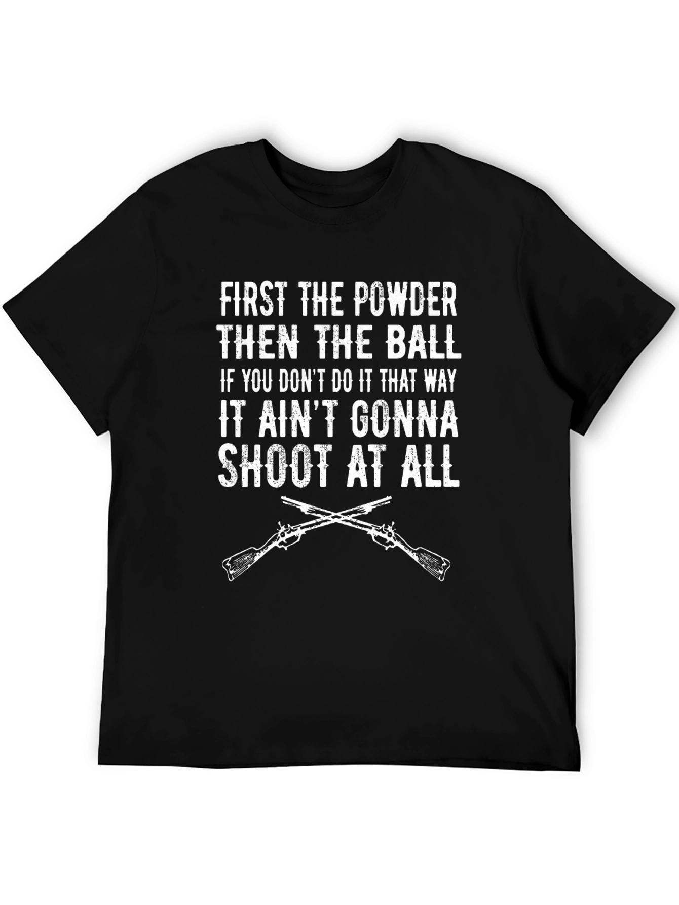 First Powder Then Ball T-Shirt - Funny Hunting Tee