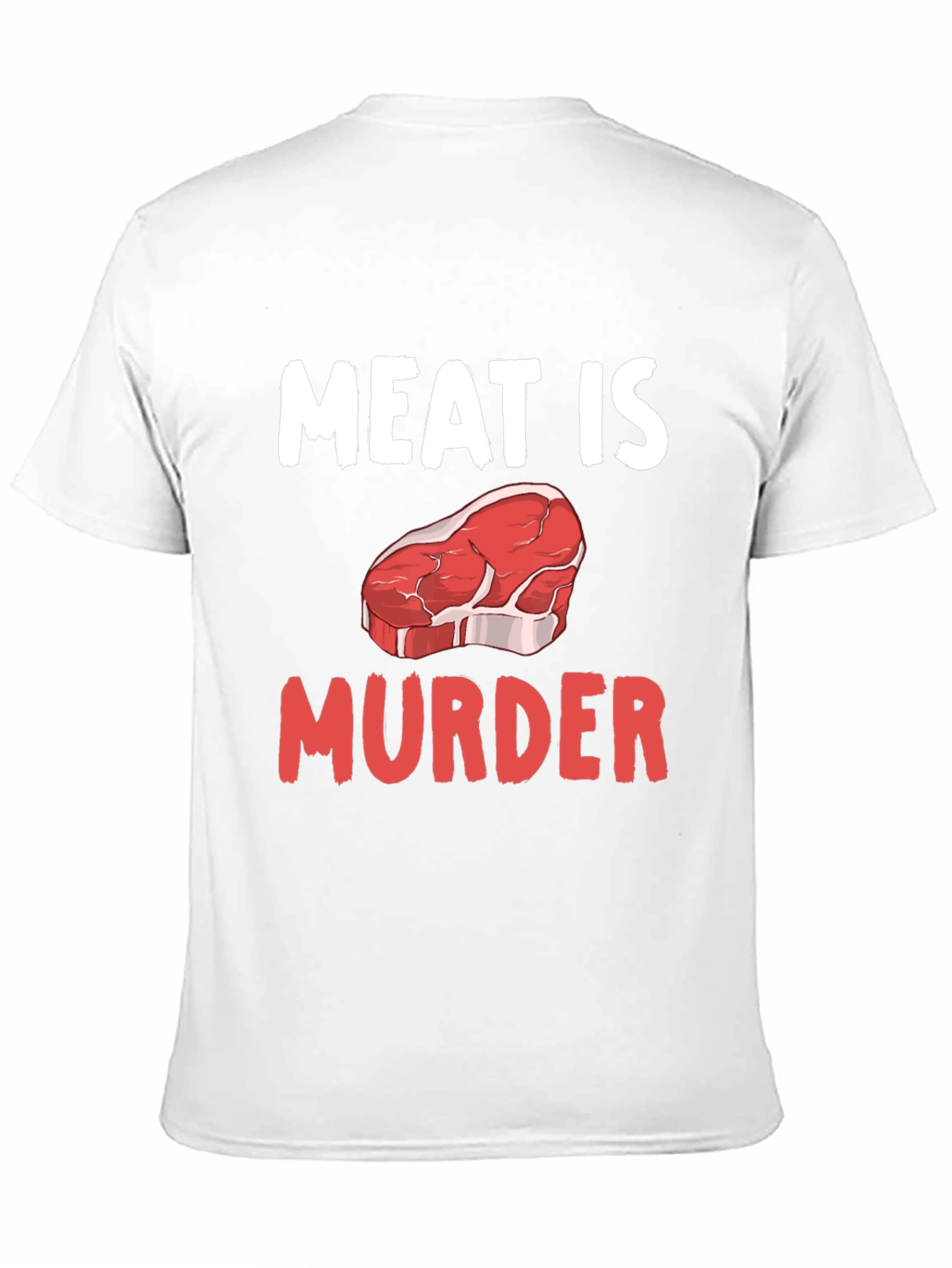Meat is Murder Graphic T-Shirt - Vegan Protest Tee