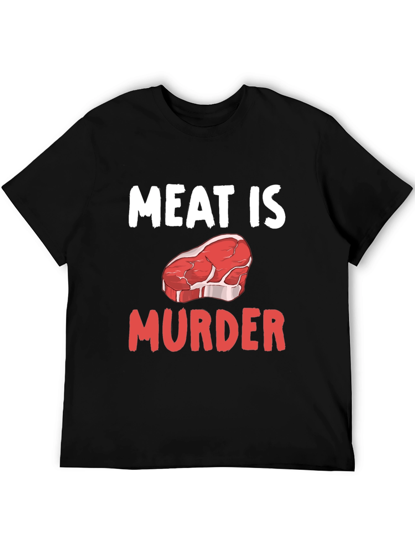 Meat is Murder Graphic T-Shirt - Vegan Protest Tee