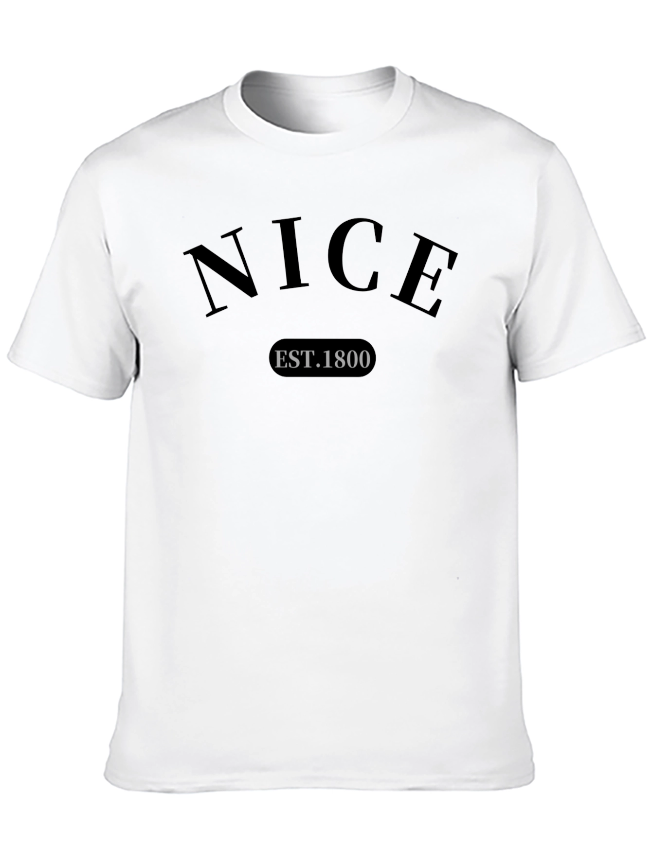 Nice Est. 1800 Black Graphic Tee