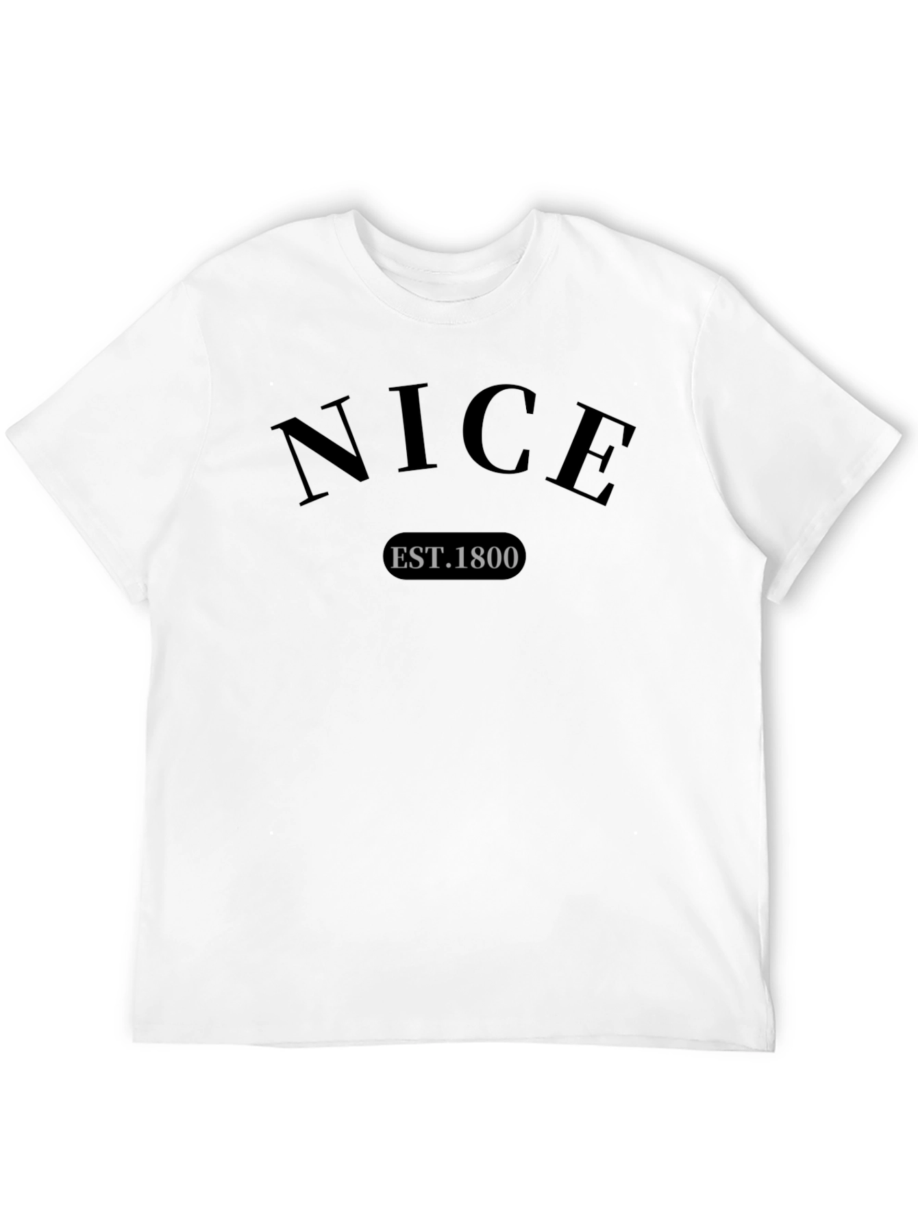 Nice Est. 1800 Black Graphic Tee