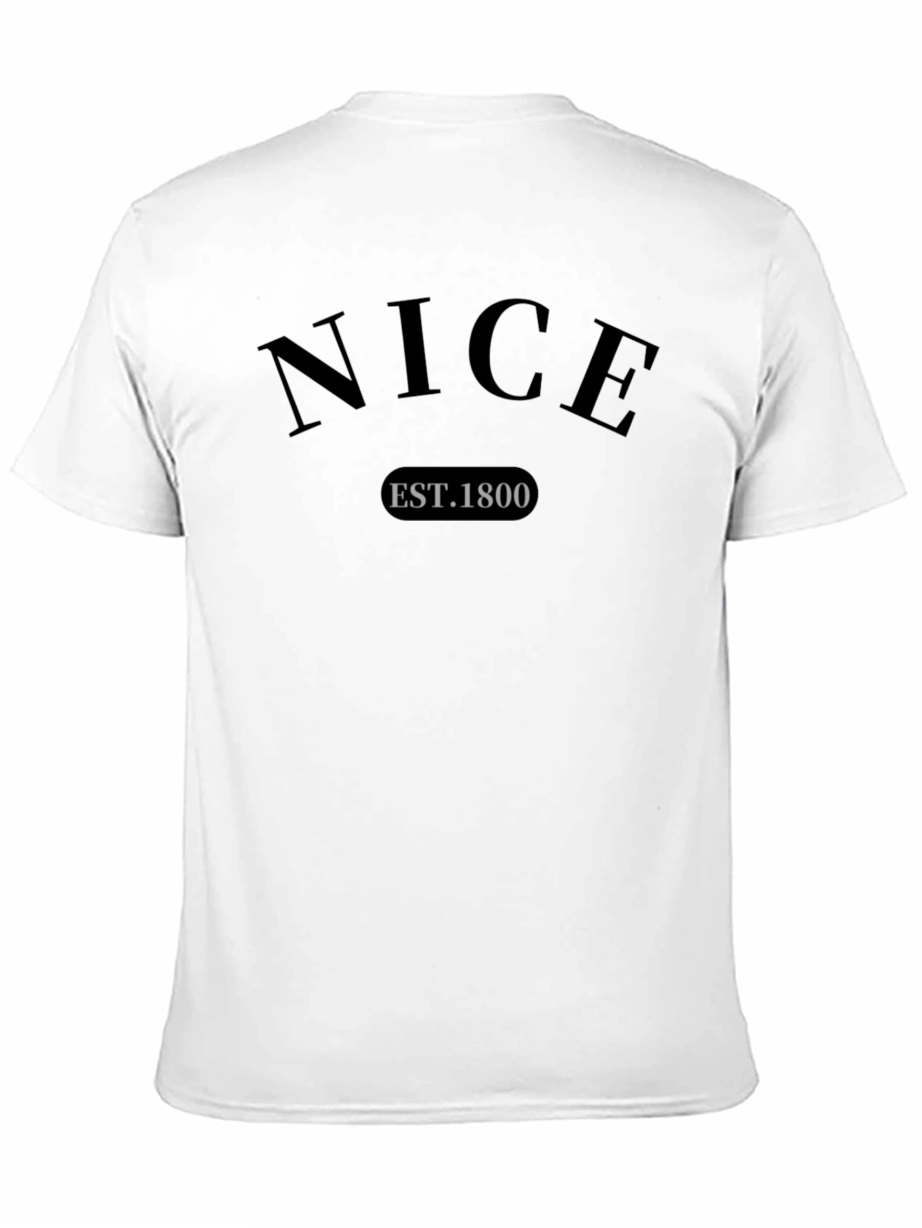Nice Est. 1800 Black Graphic Tee