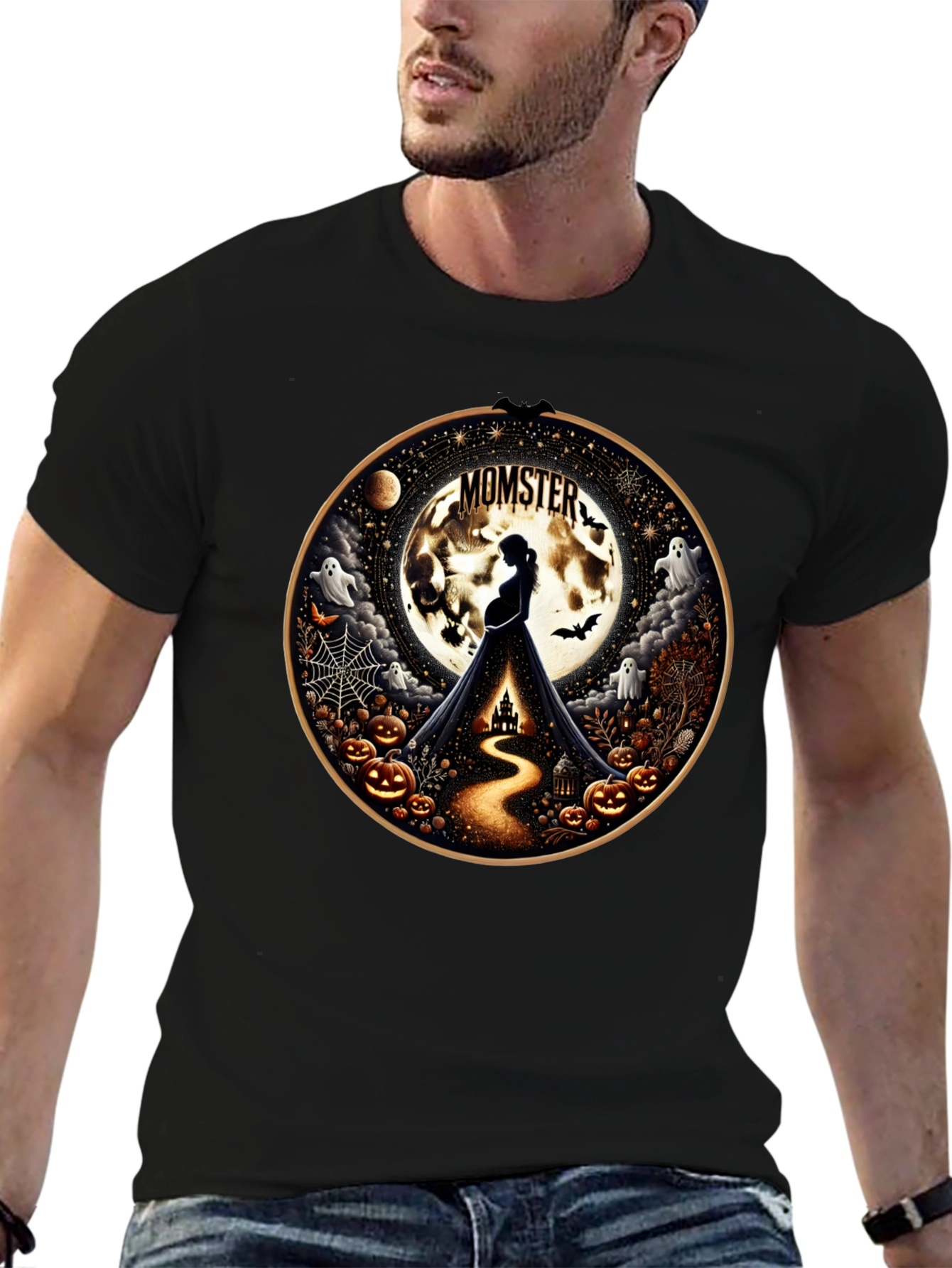 Momster Halloween Pregnancy T-Shirt