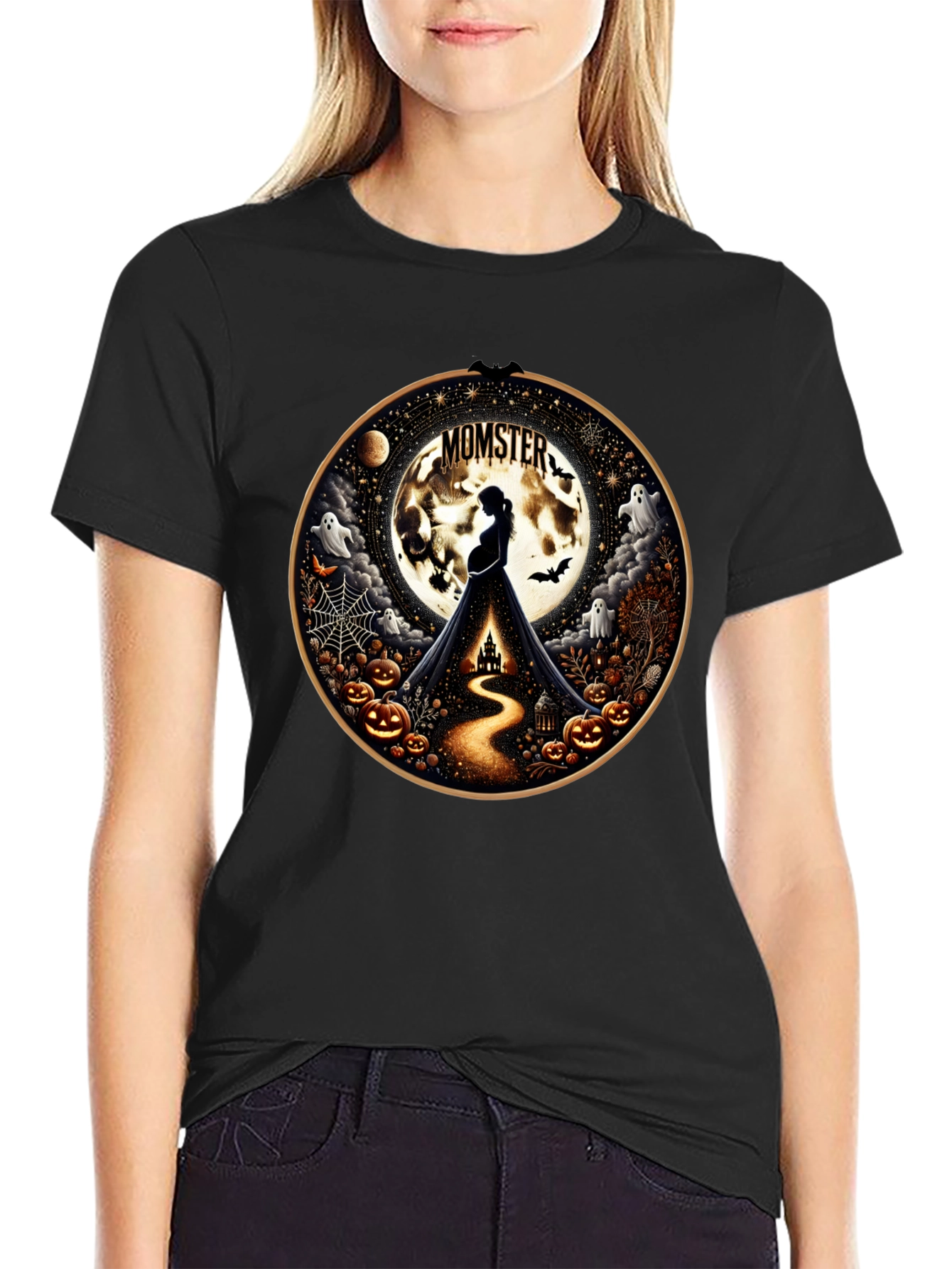 Momster Halloween Pregnancy T-Shirt