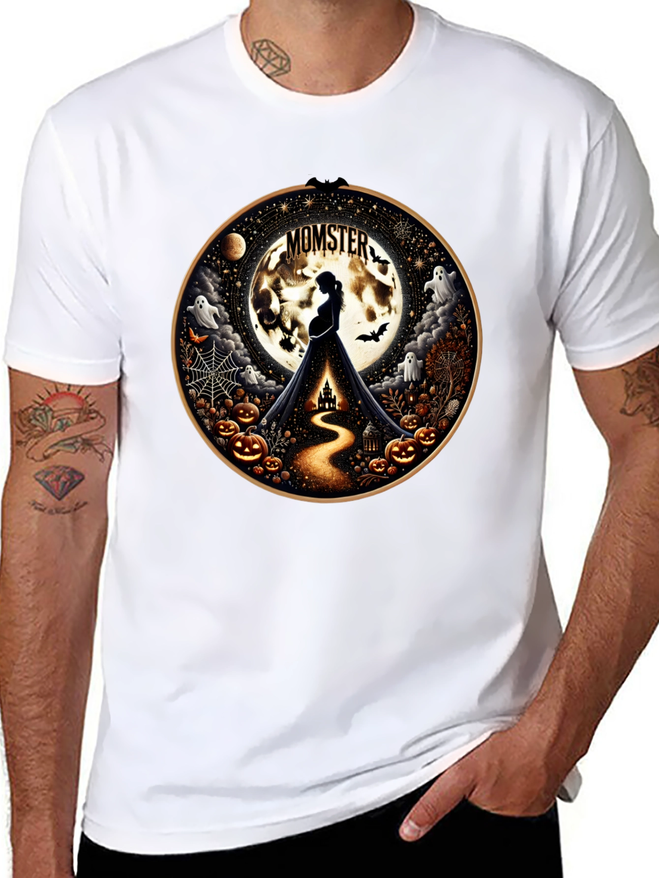 Momster Halloween Pregnancy T-Shirt