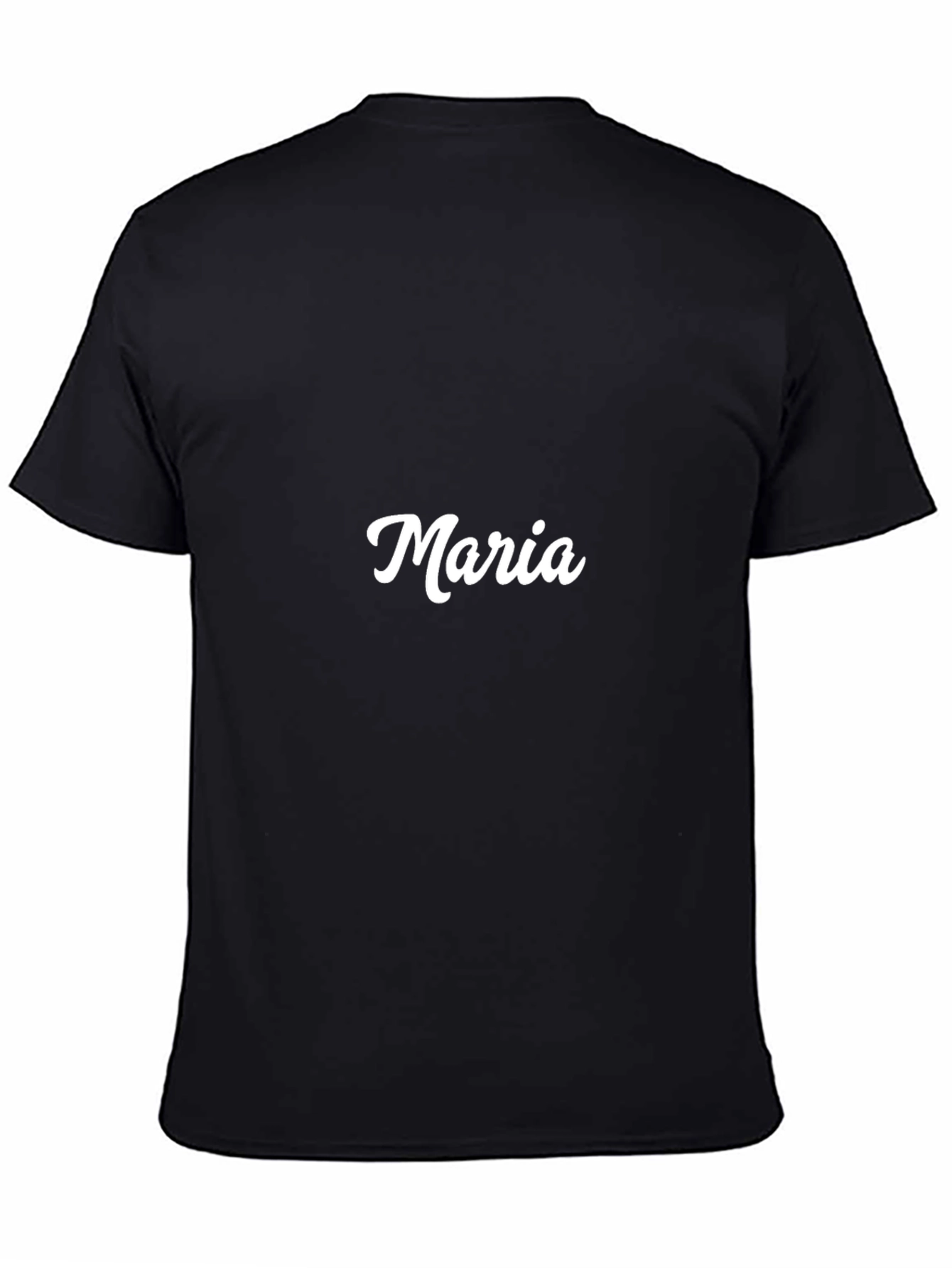 Maria Custom Name Black T-Shirt