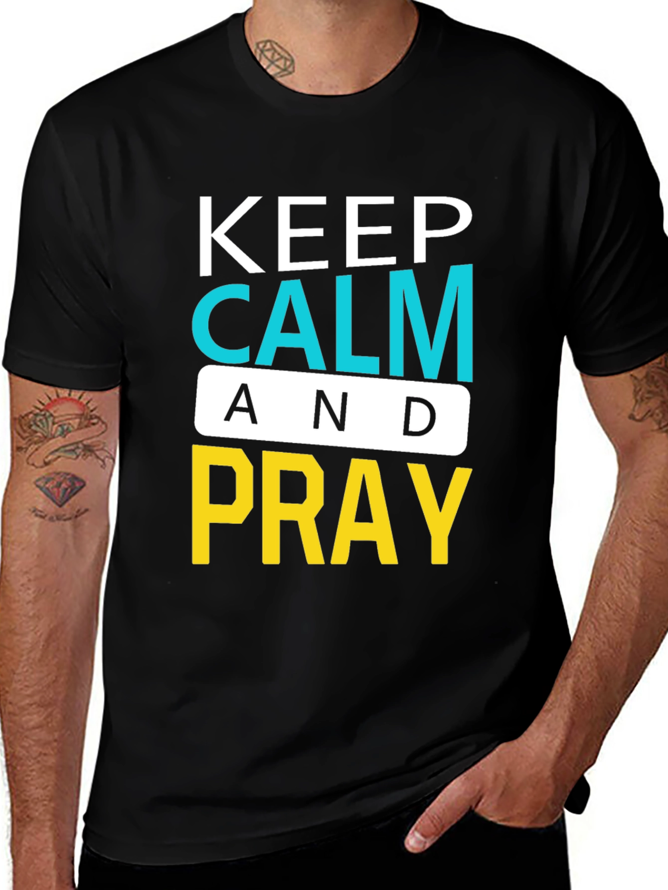 Keep Calm and Pray Graphic T-Shirt