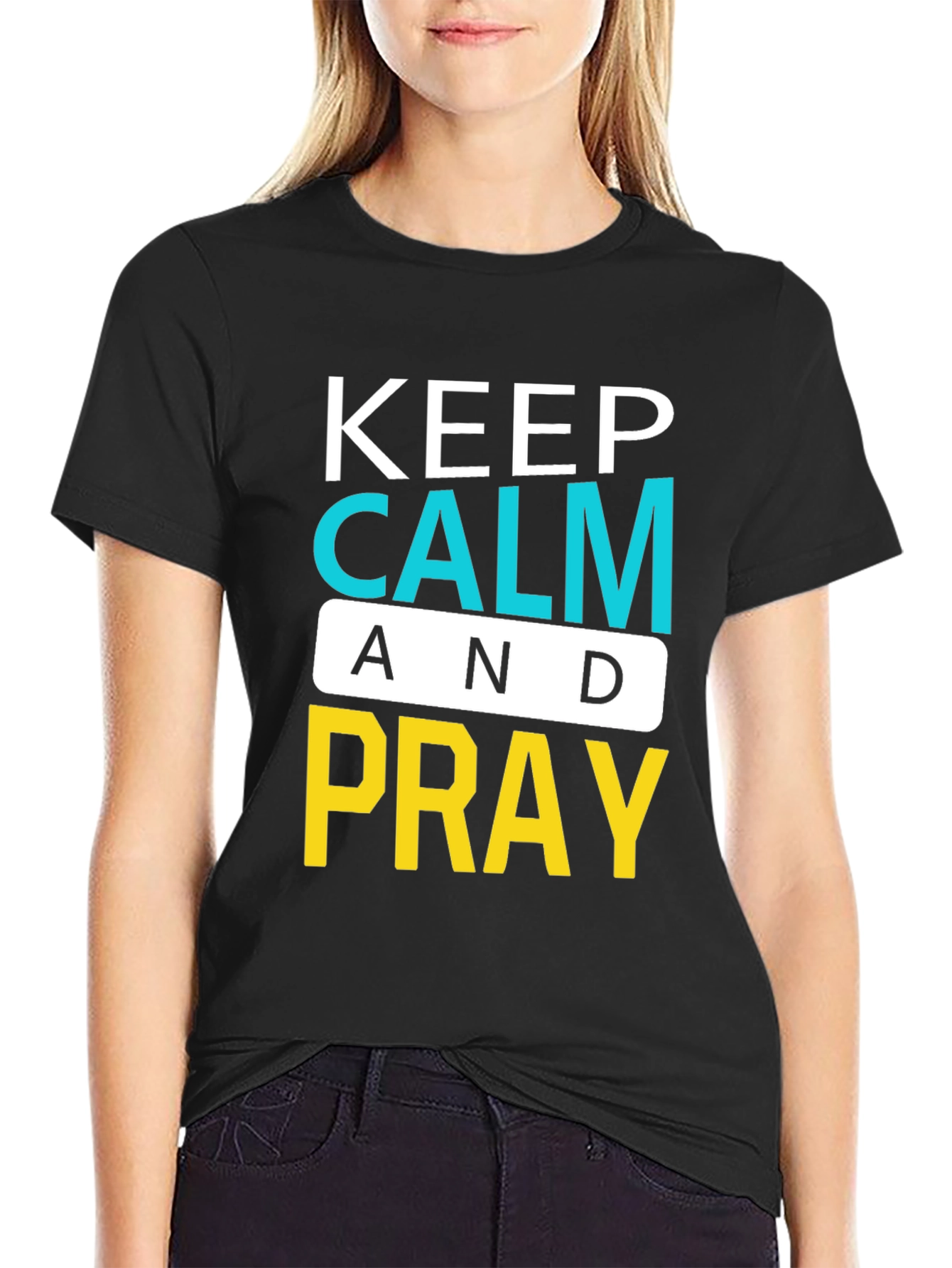 Keep Calm and Pray Graphic T-Shirt