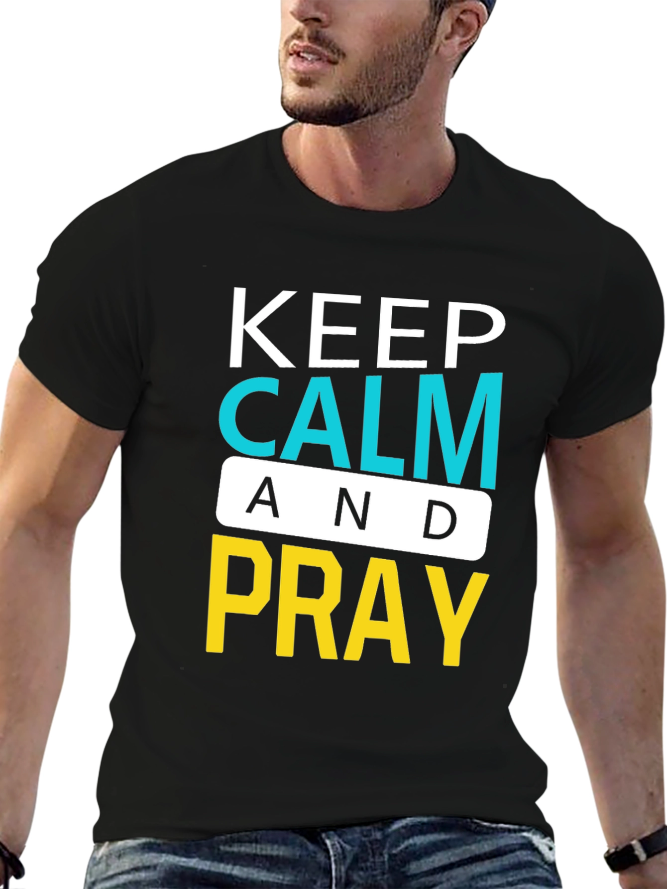 Keep Calm and Pray Graphic T-Shirt