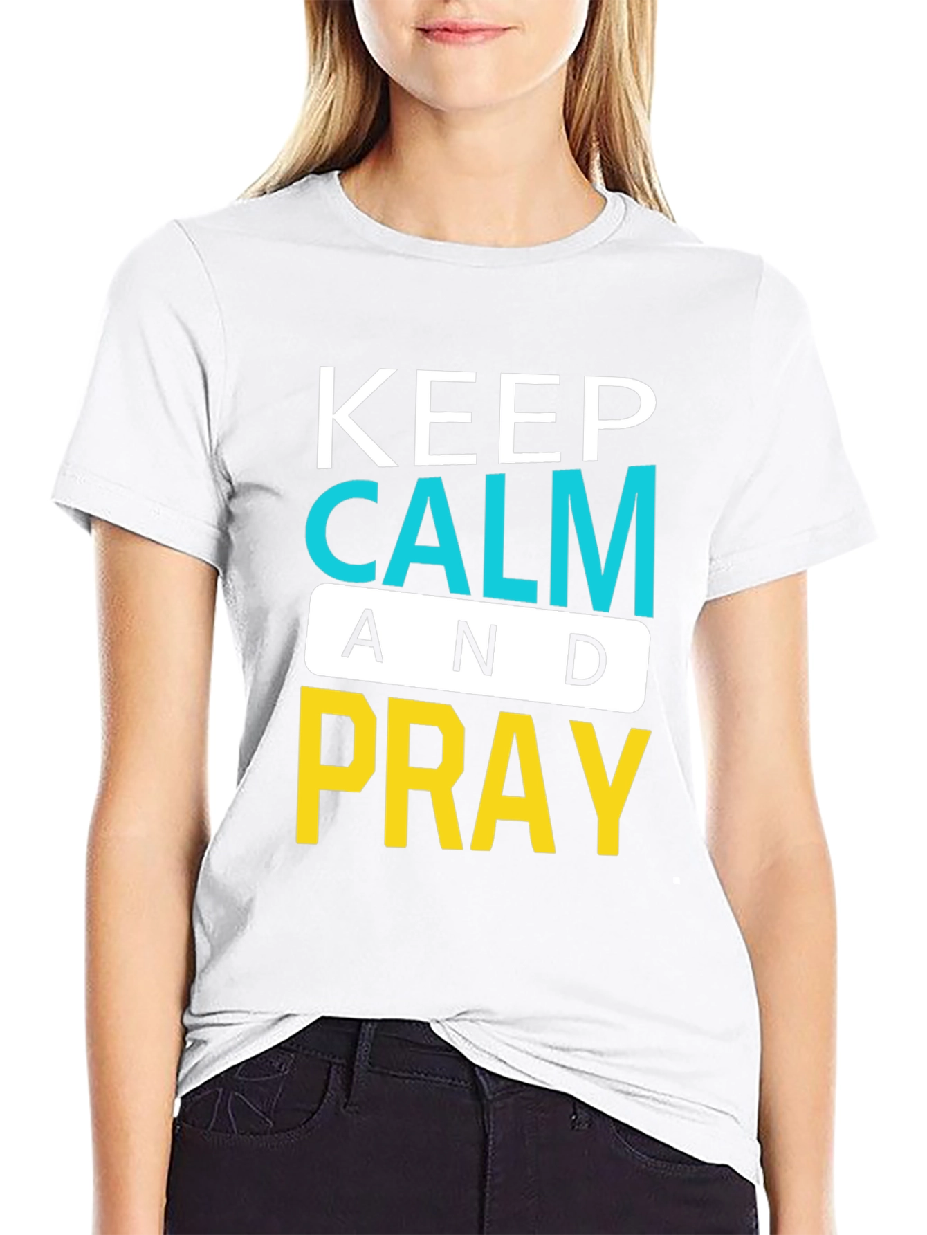 Keep Calm and Pray Graphic T-Shirt