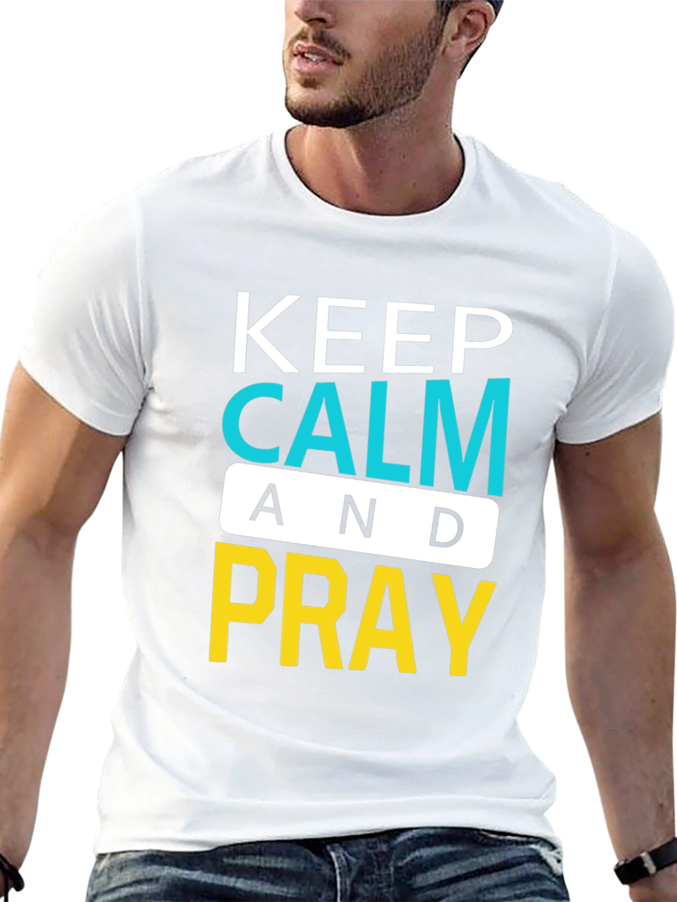 Keep Calm and Pray Graphic T-Shirt