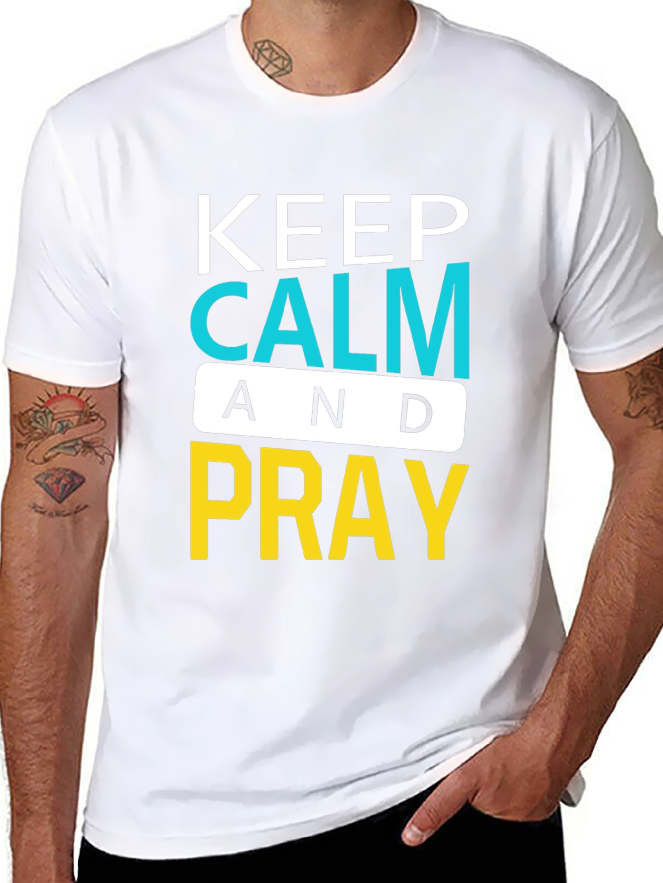 Keep Calm and Pray Graphic T-Shirt