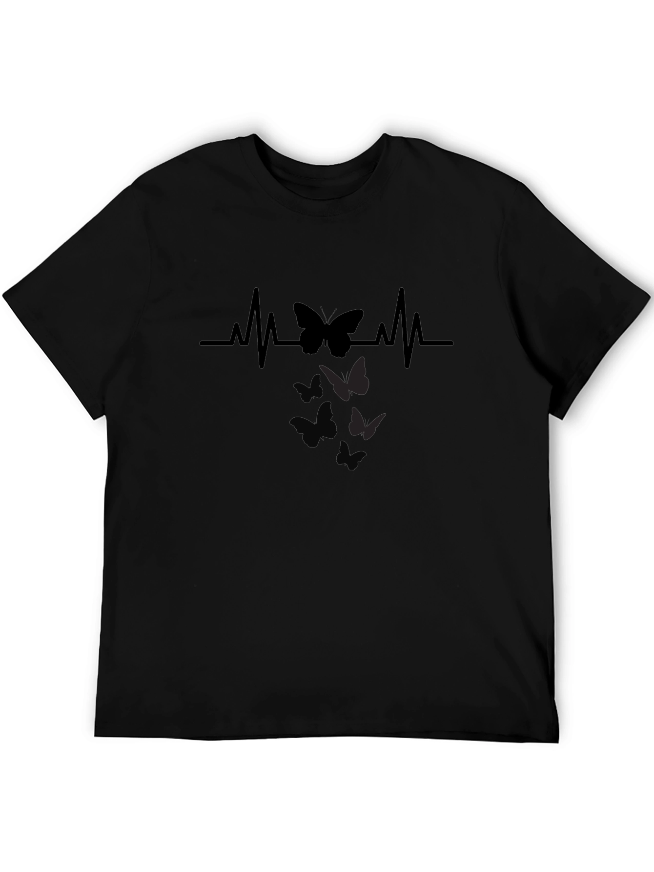 Butterfly Heartbeat Graphic T-Shirt