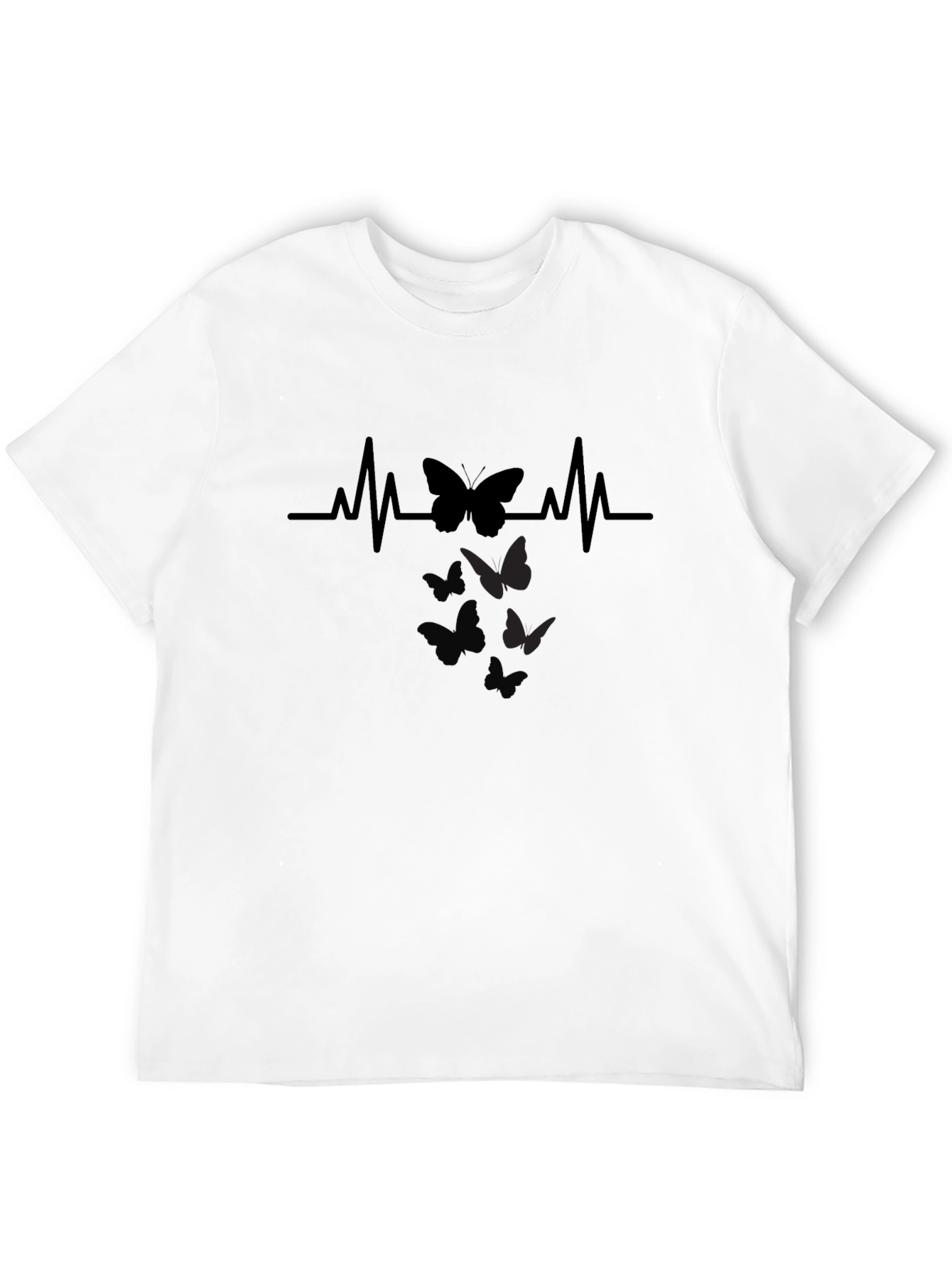 Butterfly Heartbeat Graphic T-Shirt