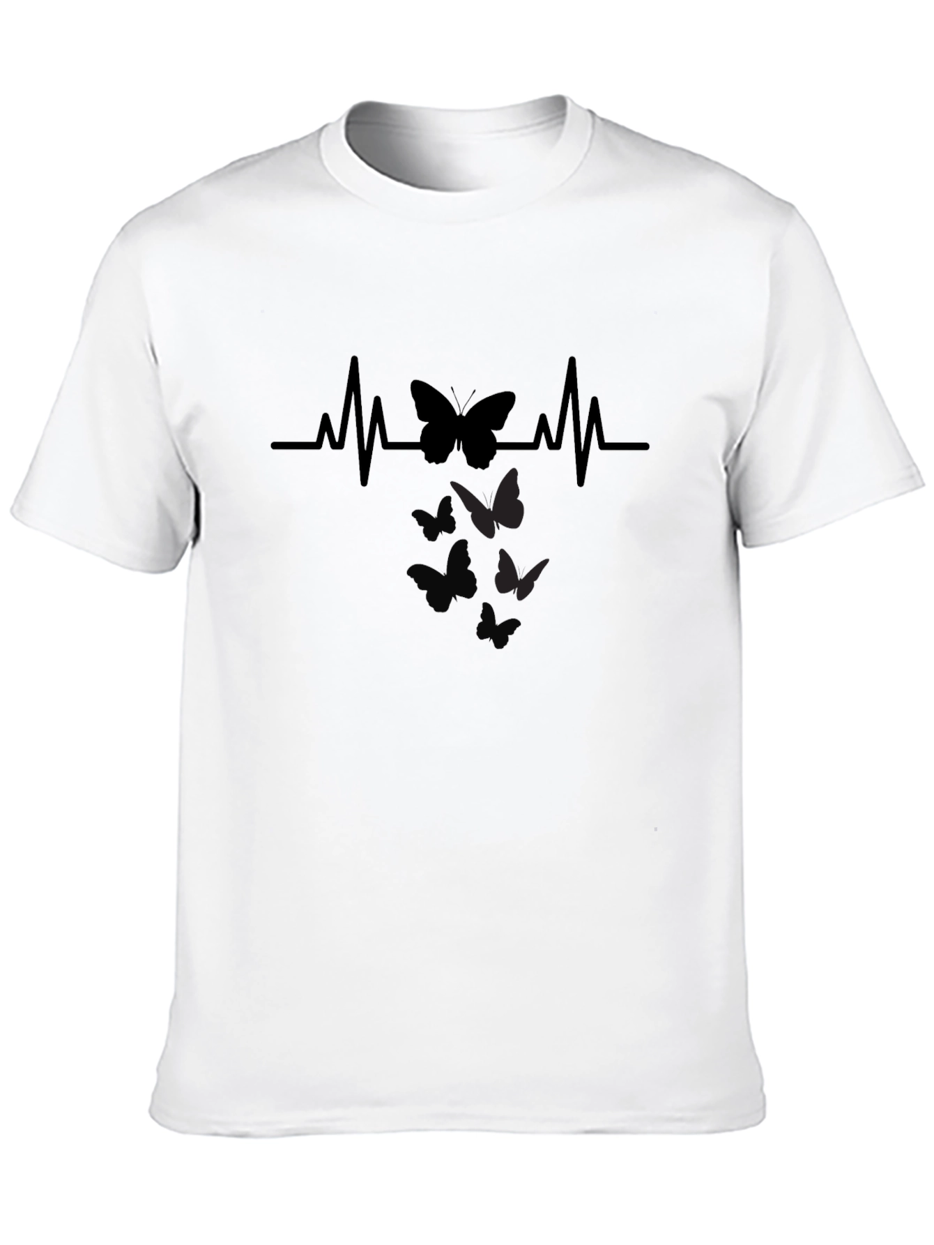 Butterfly Heartbeat Graphic T-Shirt