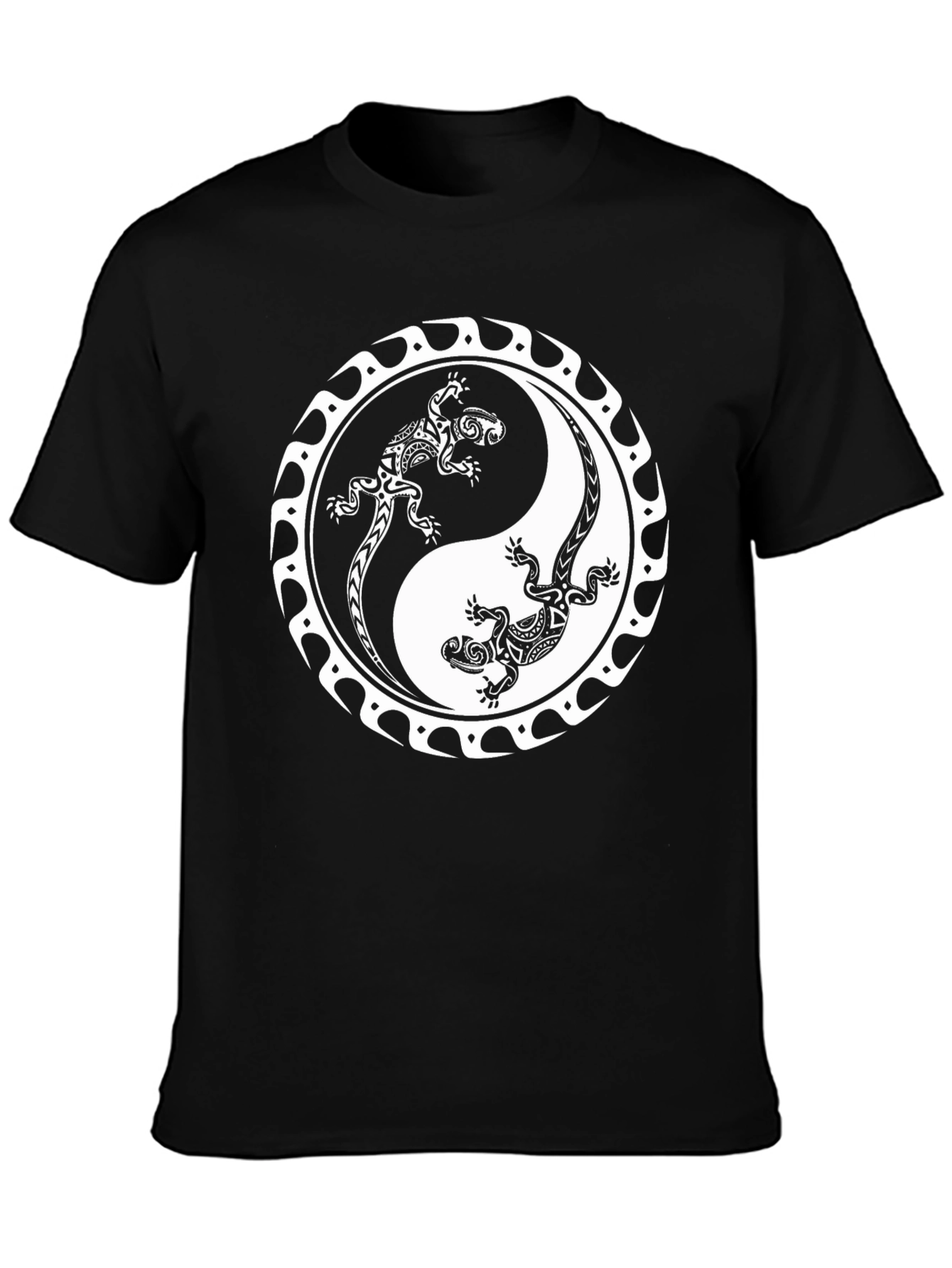 Yin Yang Lizards Graphic T-Shirt