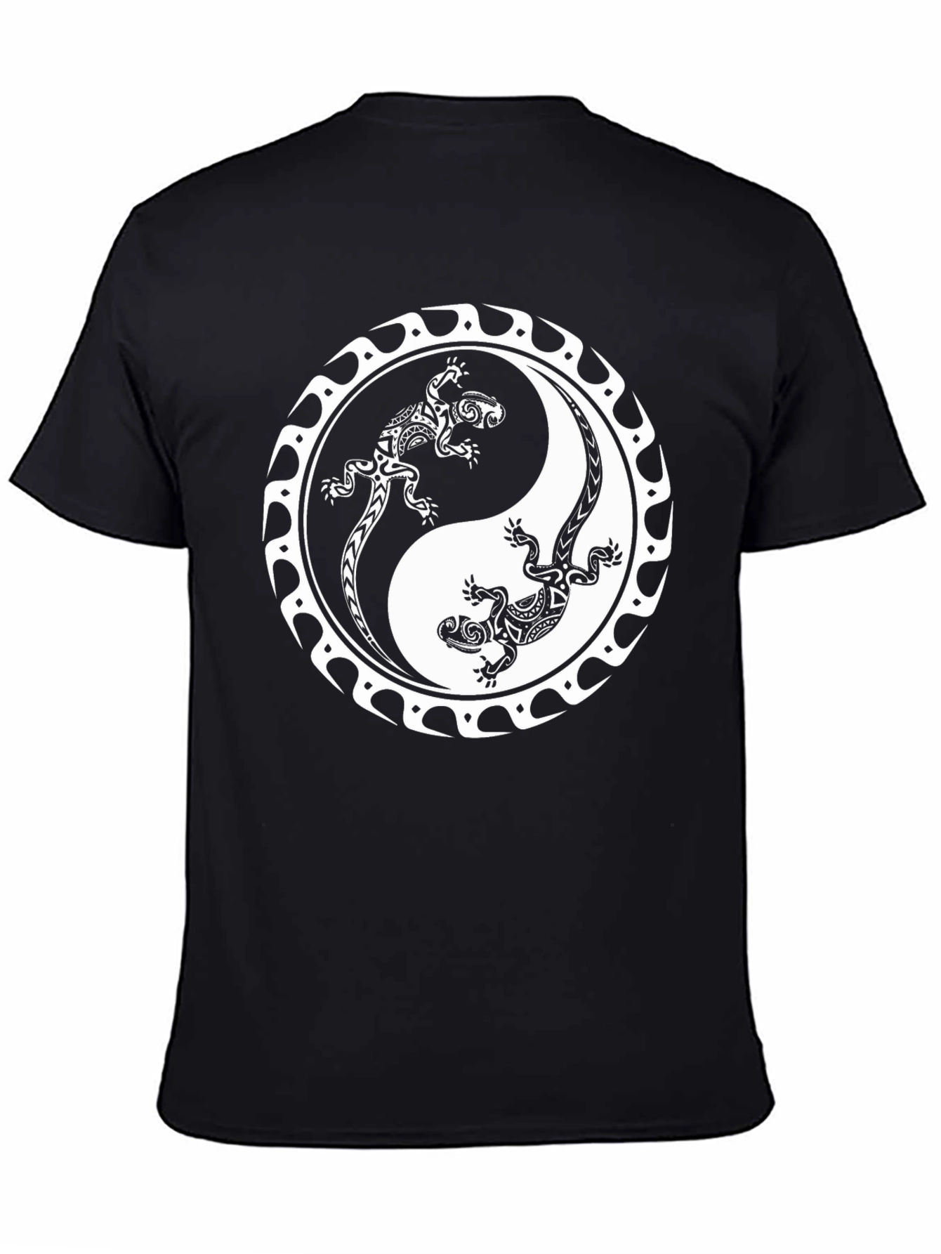 Yin Yang Lizards Graphic T-Shirt