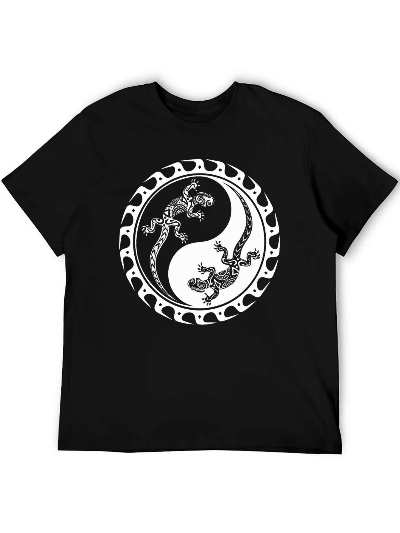 Yin Yang Lizards Graphic T-Shirt