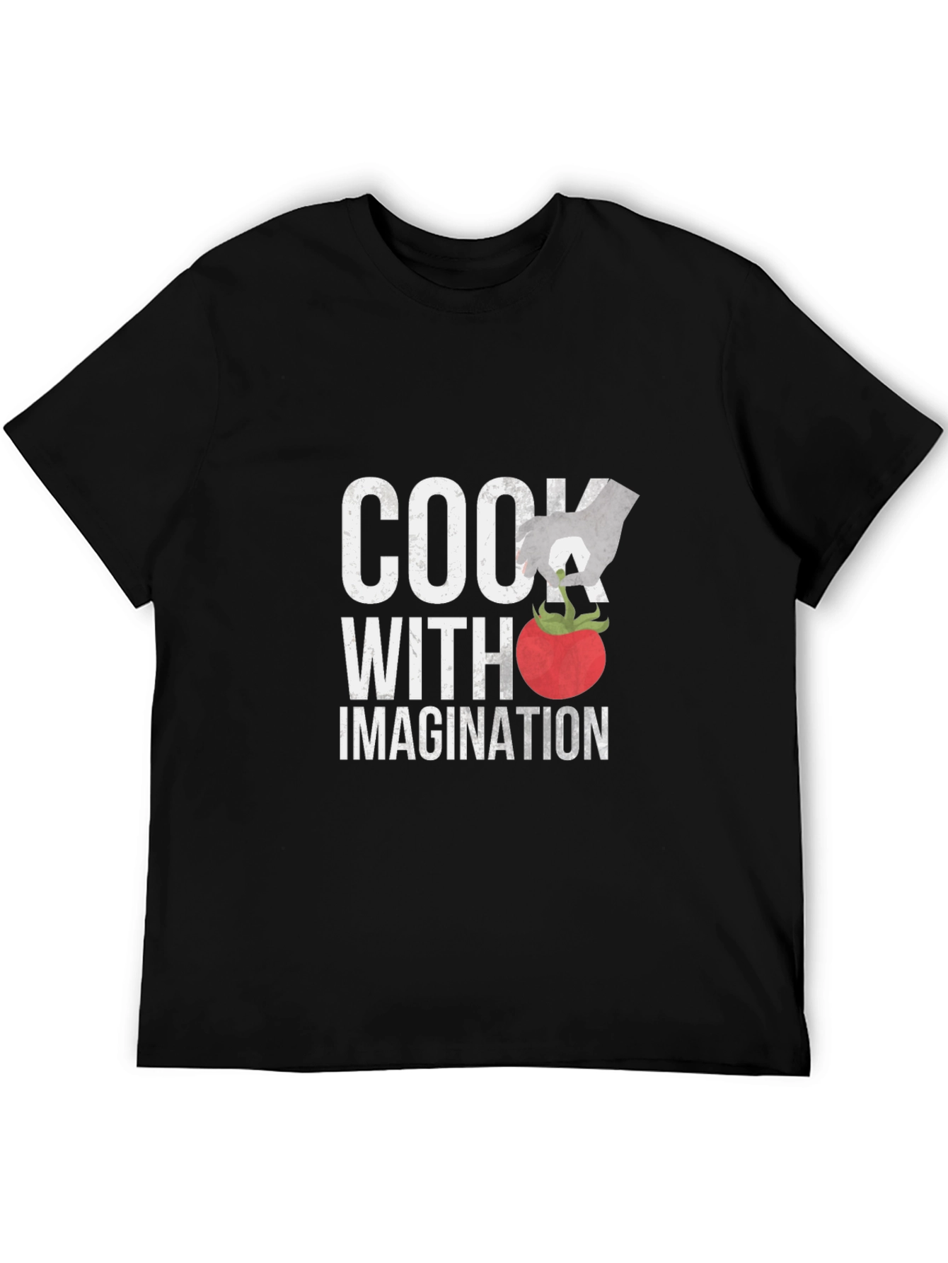 Cook With Imagination Black Graphic Tee