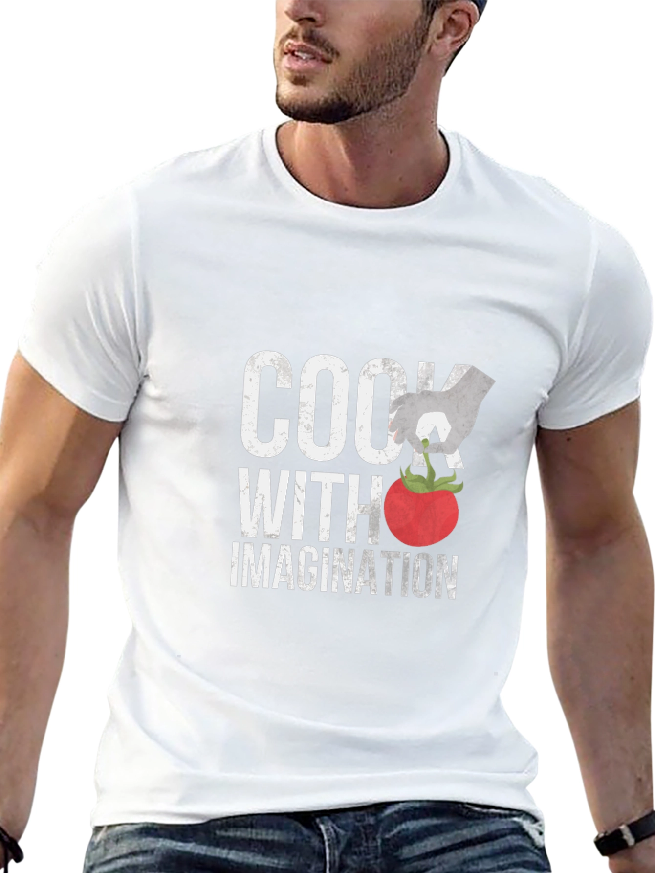 Cook With Imagination Black Graphic Tee
