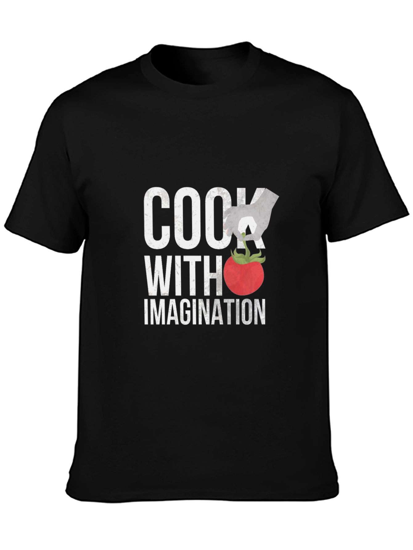 Cook With Imagination Black Graphic Tee