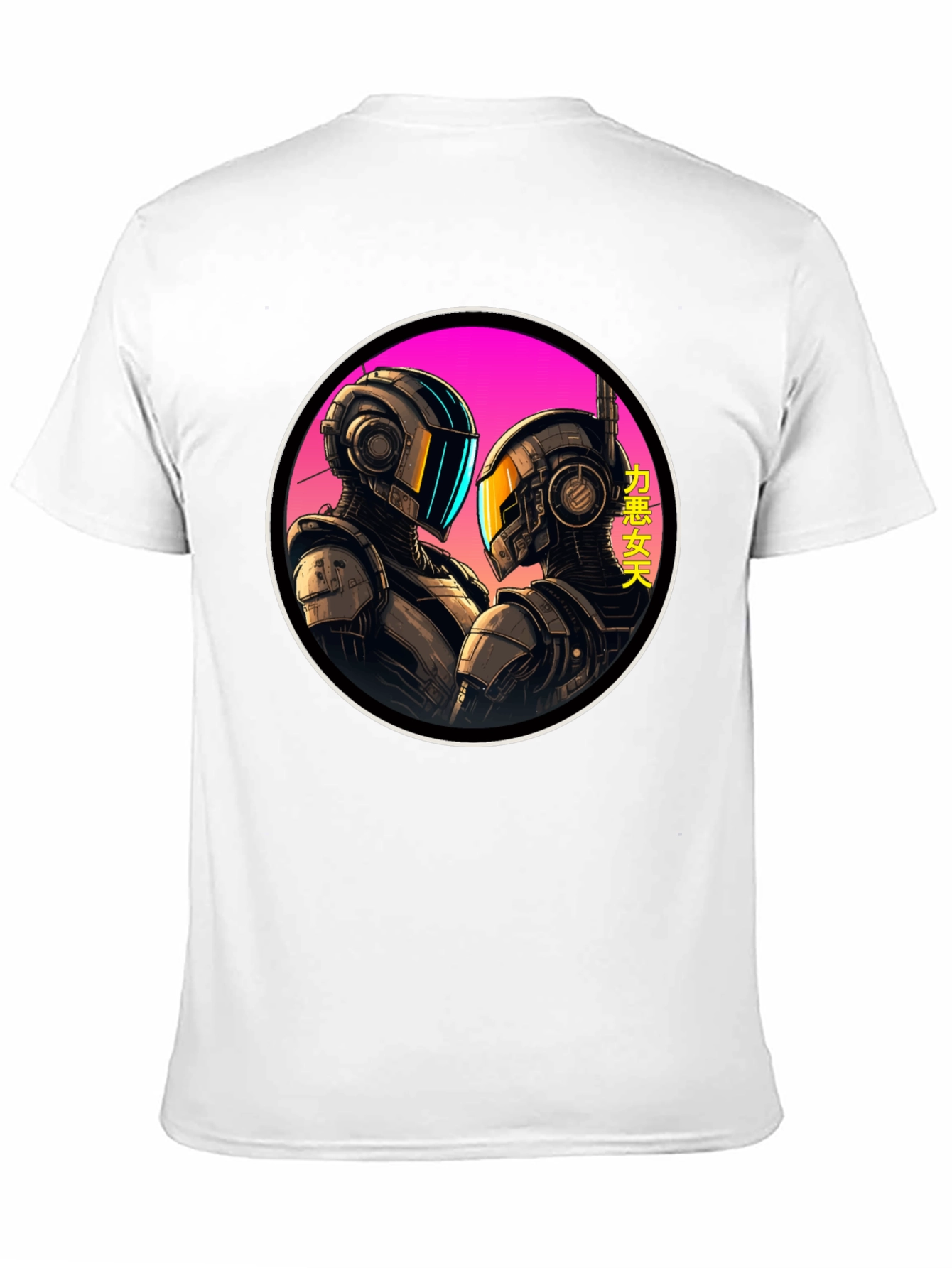 Cyberpunk Robots T-Shirt - Sci-Fi Graphic Tee